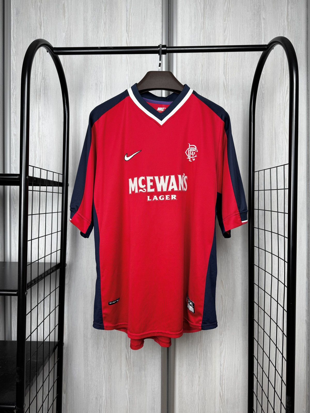 Nike Nike Glasgow Rangers FC 1998/1999 Away Shirt Soccer Jersey Size US XXL / EU 58 / 5 - 1 Thumbnail