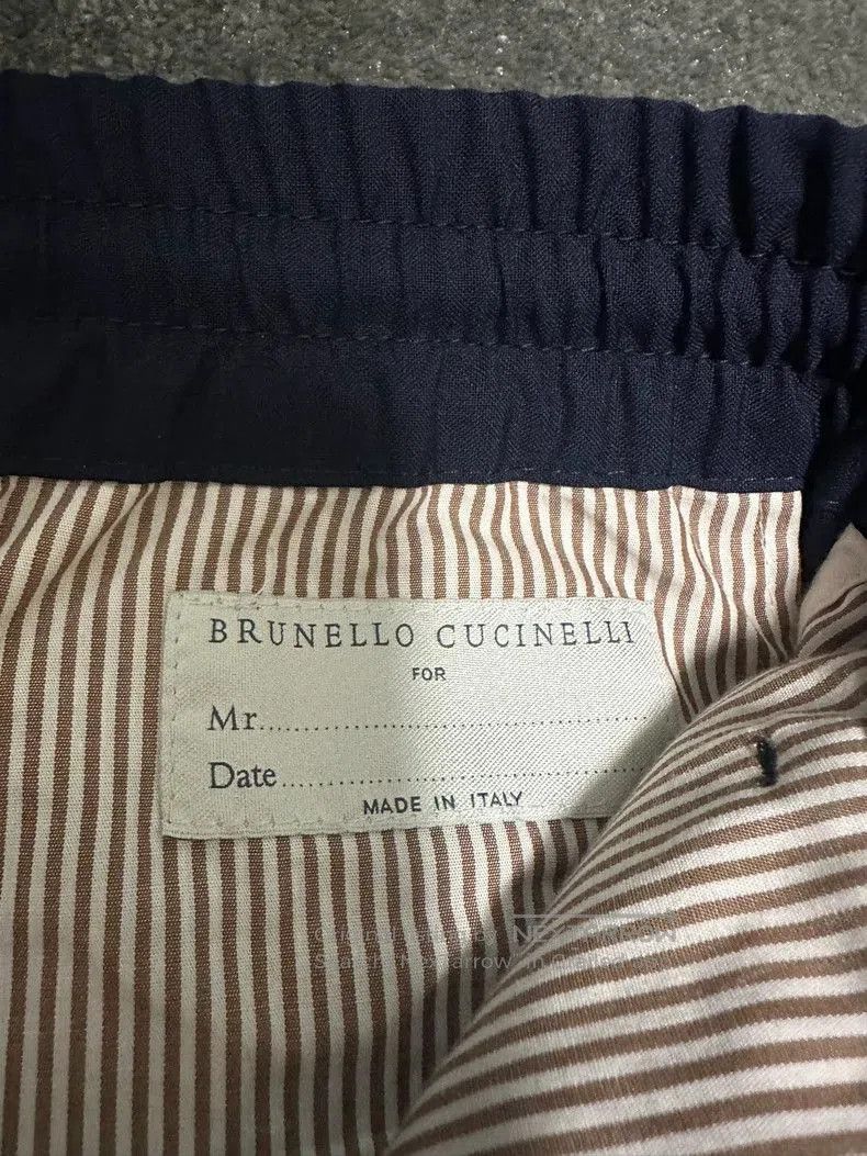 Brunello Cucinelli Brunello Cucinelli Blue Casual Wool Pants. Size US 40 / EU 56 - 3 Thumbnail