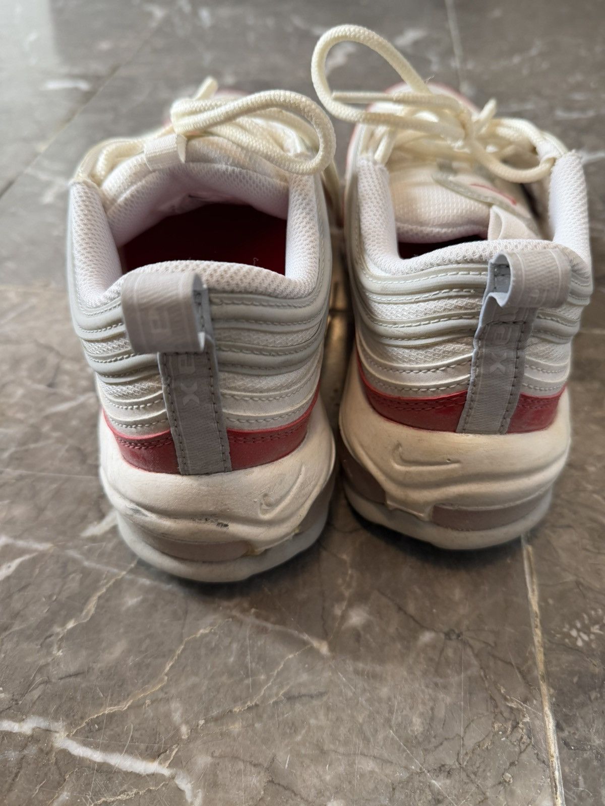 Nike Nike Air Max 97 White Red DX8964-100 Size US 8 / EU 41 Size US 8 / EU 41 - 4 Thumbnail