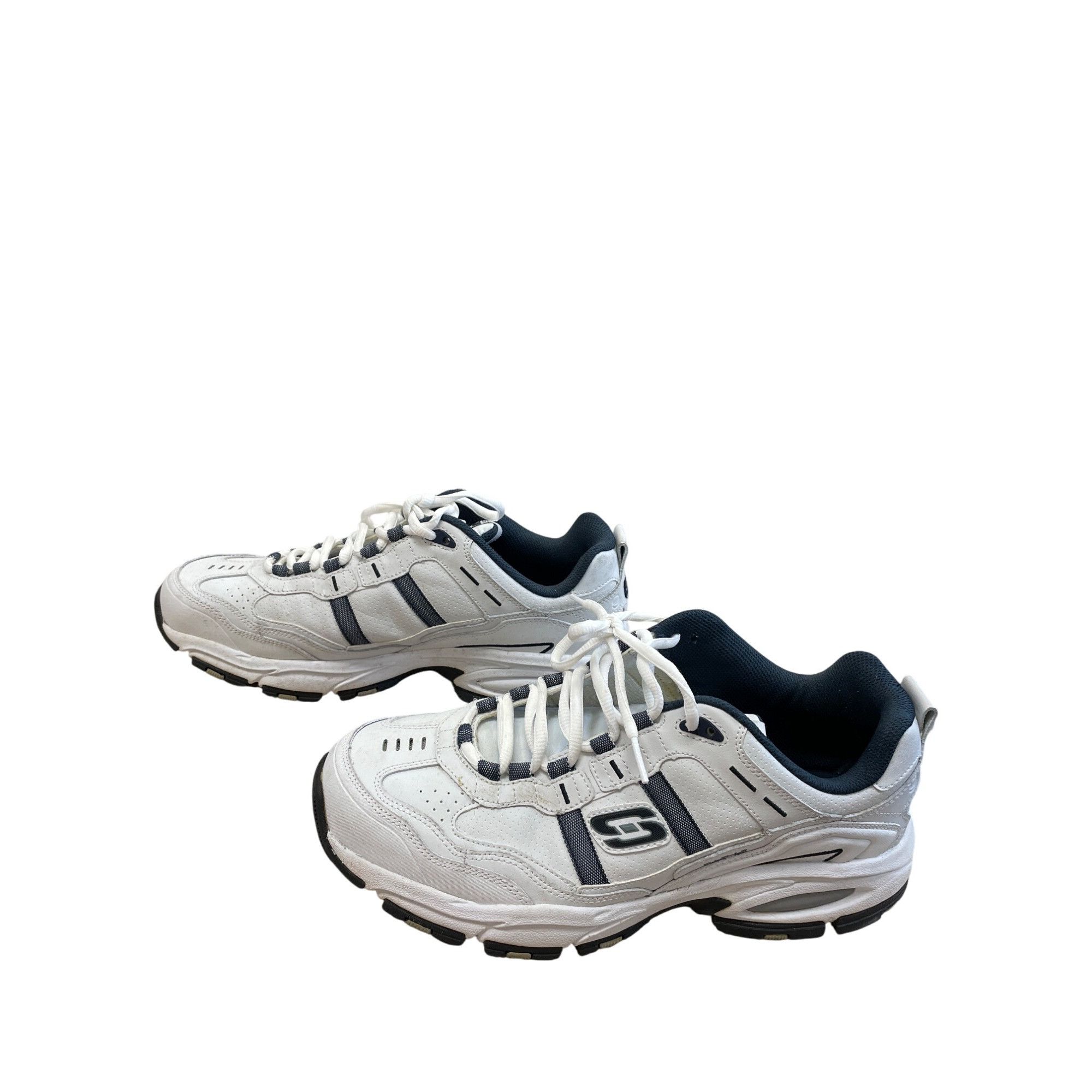 SKECHERS Skechers Sport 51242 Mens white blue sneakers shoes size 9.5 Size US 9.5 / EU 42-43 - 4 Thumbnail