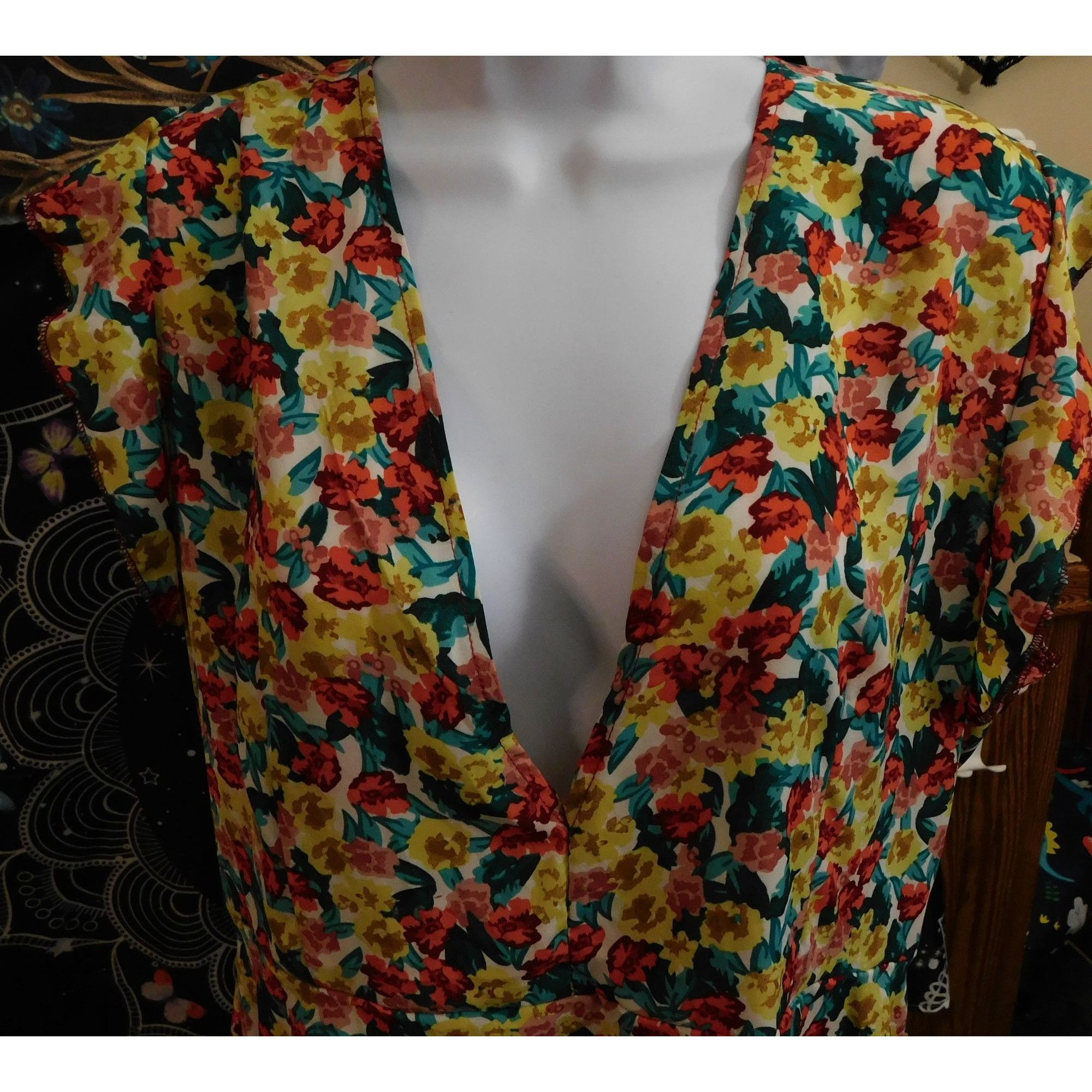 Other Bloom Chic Floral Open Back Dress Size 14 US Size XL / US 12-14 / IT 48-50 - 6 Thumbnail