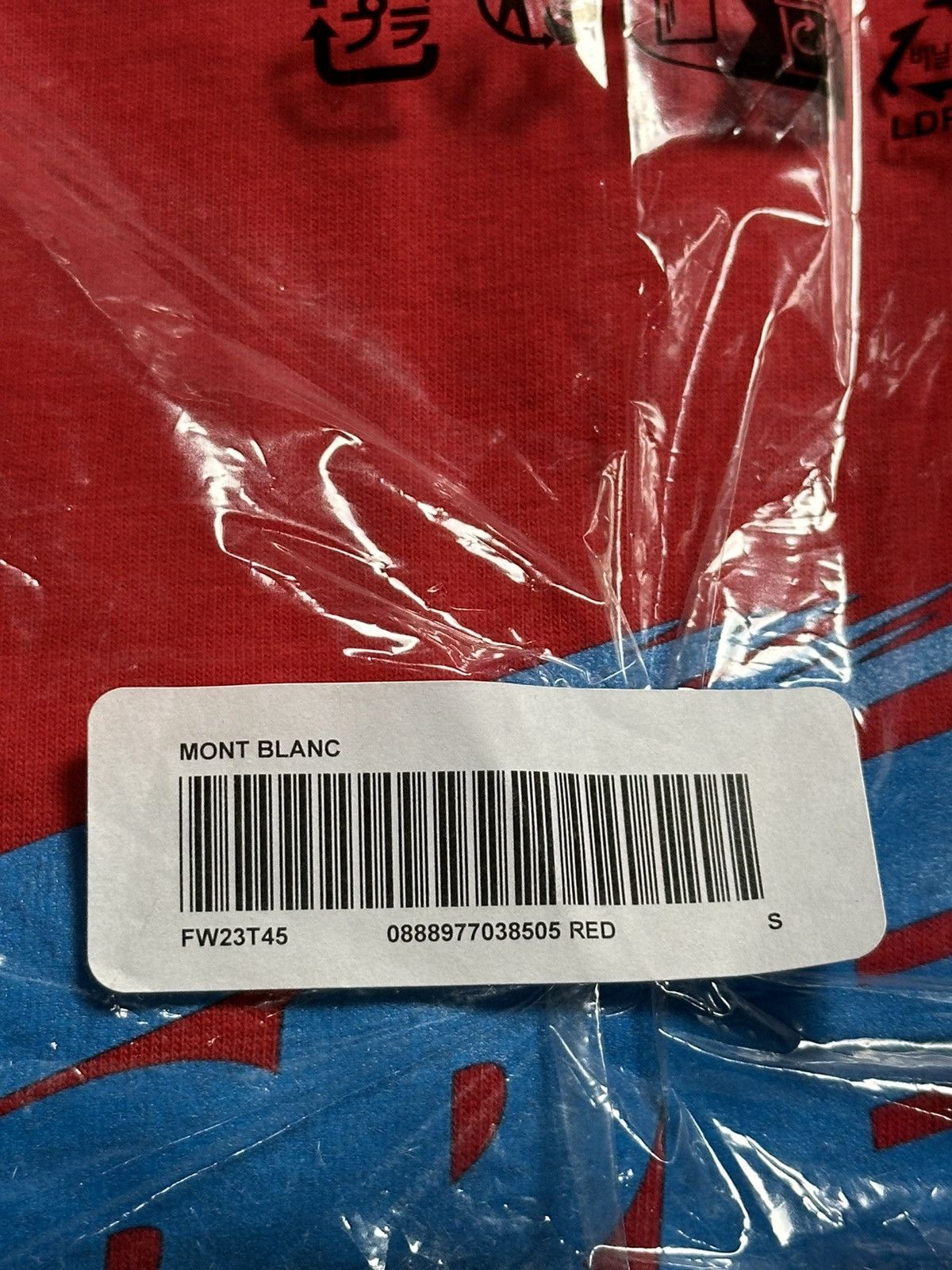 Supreme Supreme Mont Blanc Tee - Red - S - FW23 Size US S / EU 44-46 / 1 - 4 Thumbnail