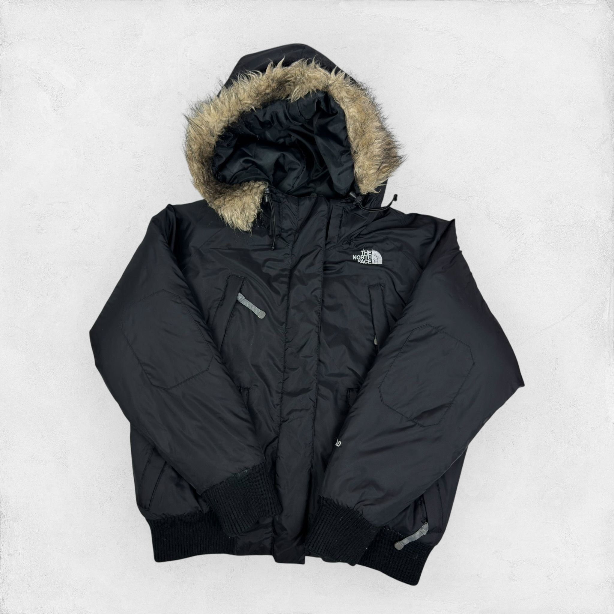 The North Face The North Face Hyvent Women's Black Fur Gotham Parka Jacket Size L / US 10 / IT 46 - 1 Thumbnail