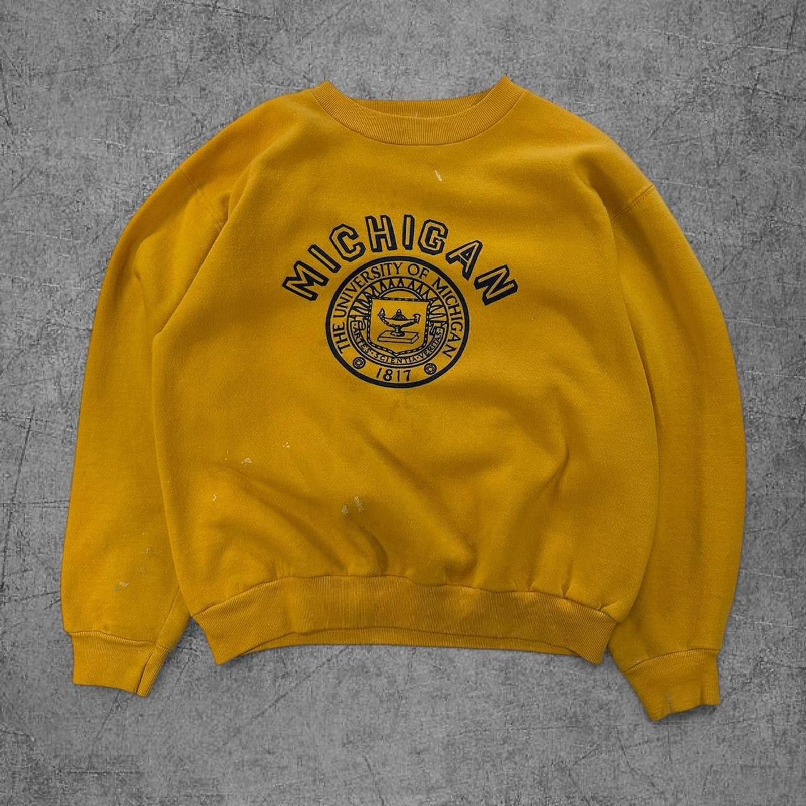 Russell Athletic 80s Russell Athletic Michigan University Crewneck Size US M / EU 48-50 / 2 - 1 Thumbnail