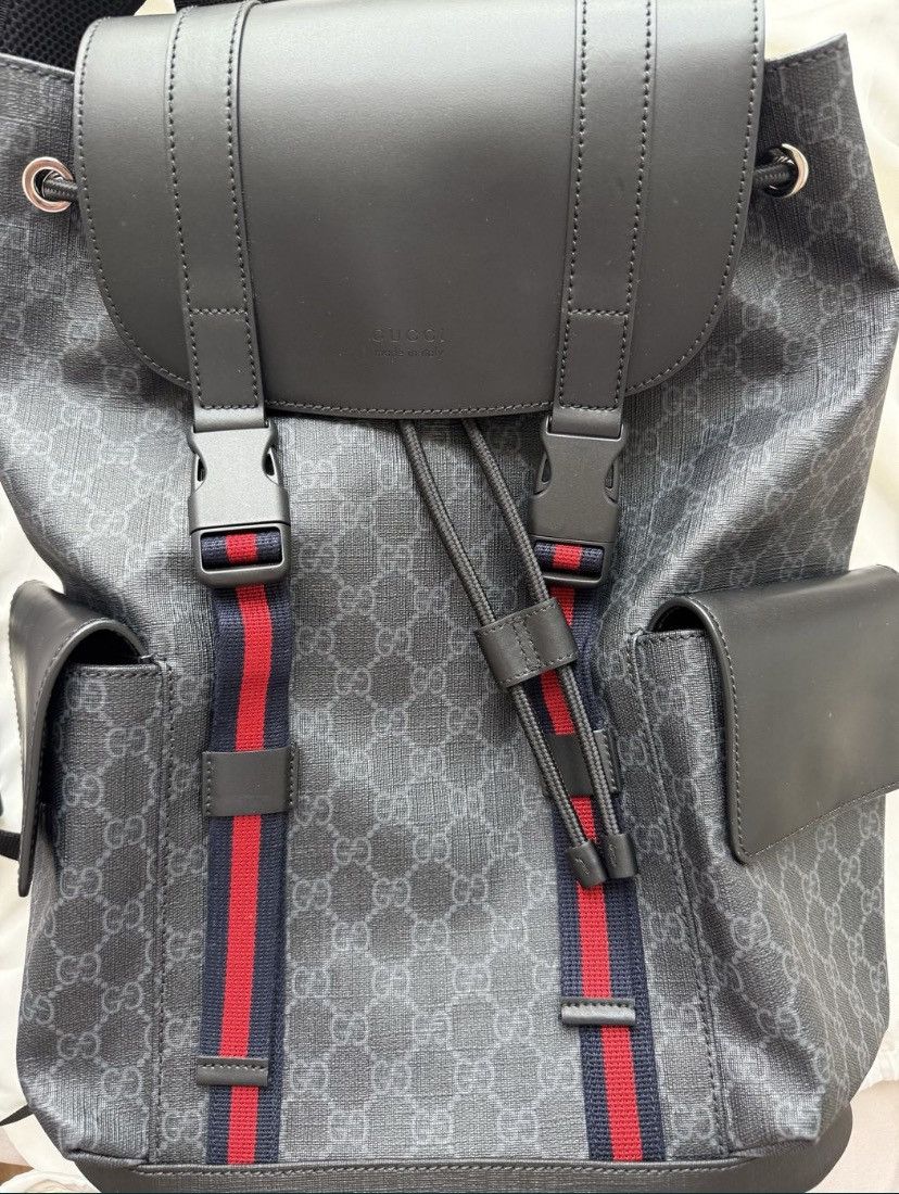 Gucci Gucci 49556 Gg Supreme Tiger Bag Pack Rucksack Canvas Men Size ONE SIZE - 4 Thumbnail