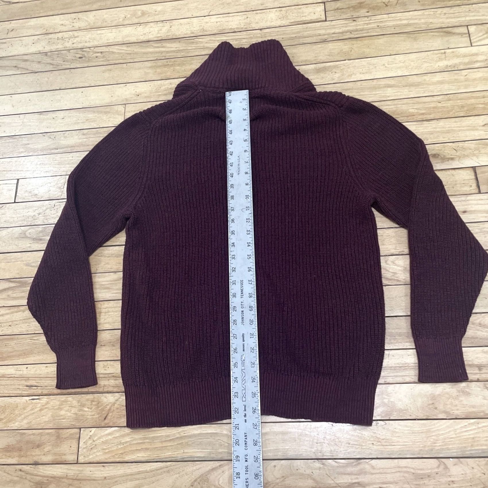 Weatherproof VINTAGE WEATHERPROOF Sweater Men L Cowl Neck Red Maroon Heavy Pullover L Shirt Size US L / EU 52-54 / 3 - 5 Thumbnail