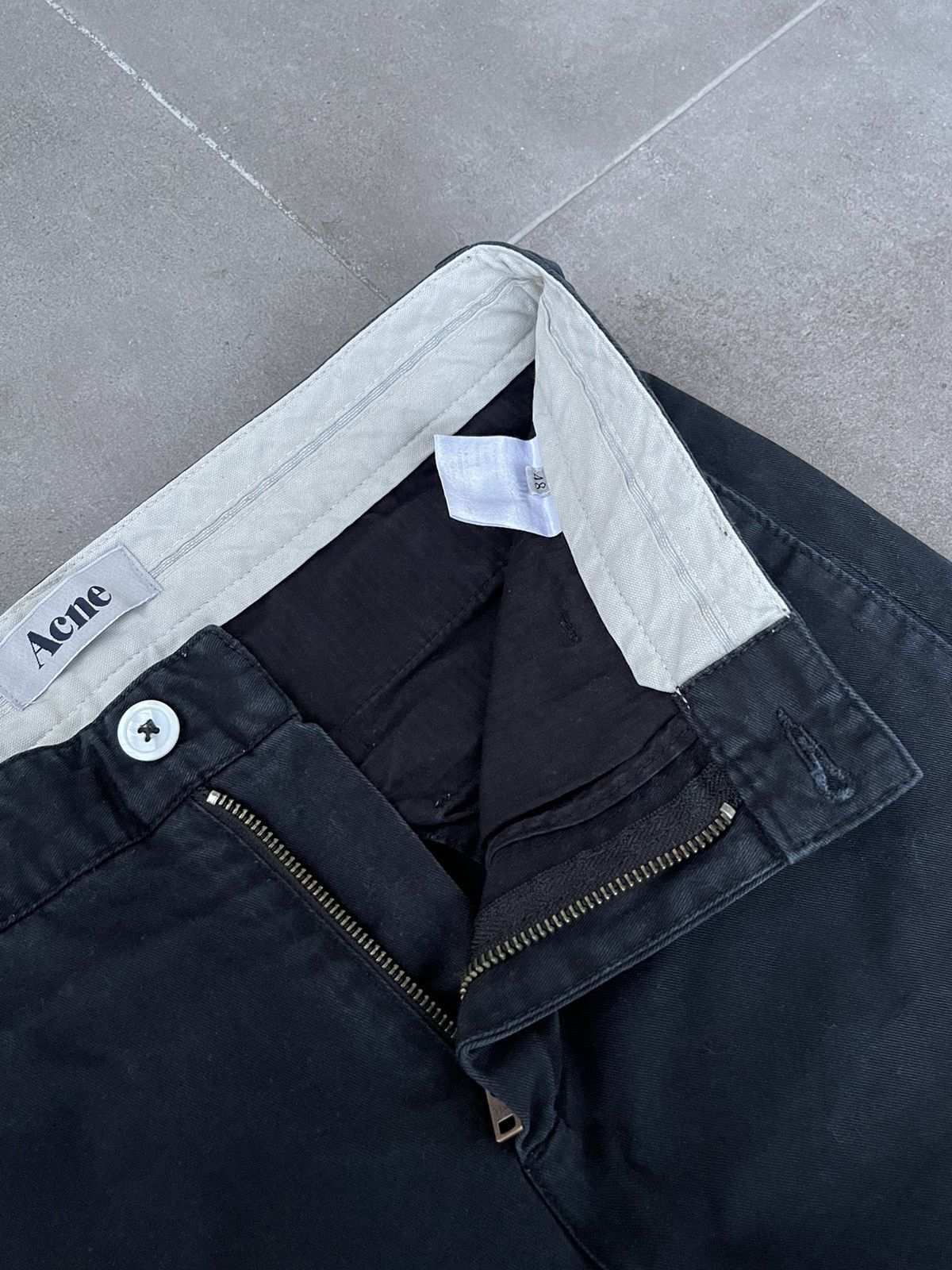 Acne Studios AW11 Acne Roc Chino Washed Black Casual Pants Size US 30 / EU 46 - 15 Thumbnail