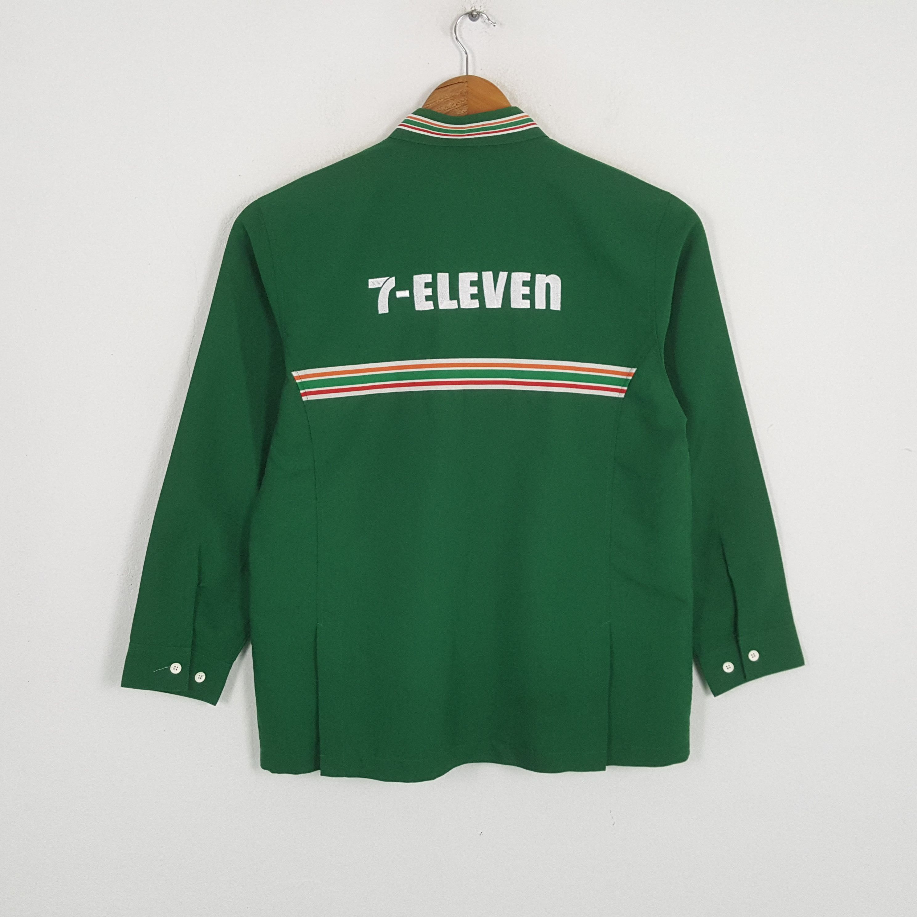 Japanese Brand × Vintage Vintage 7-ELEVEn Japanese Workers Uniform Shirt Jacket Size US M / EU 48-50 / 2 - 1 Thumbnail