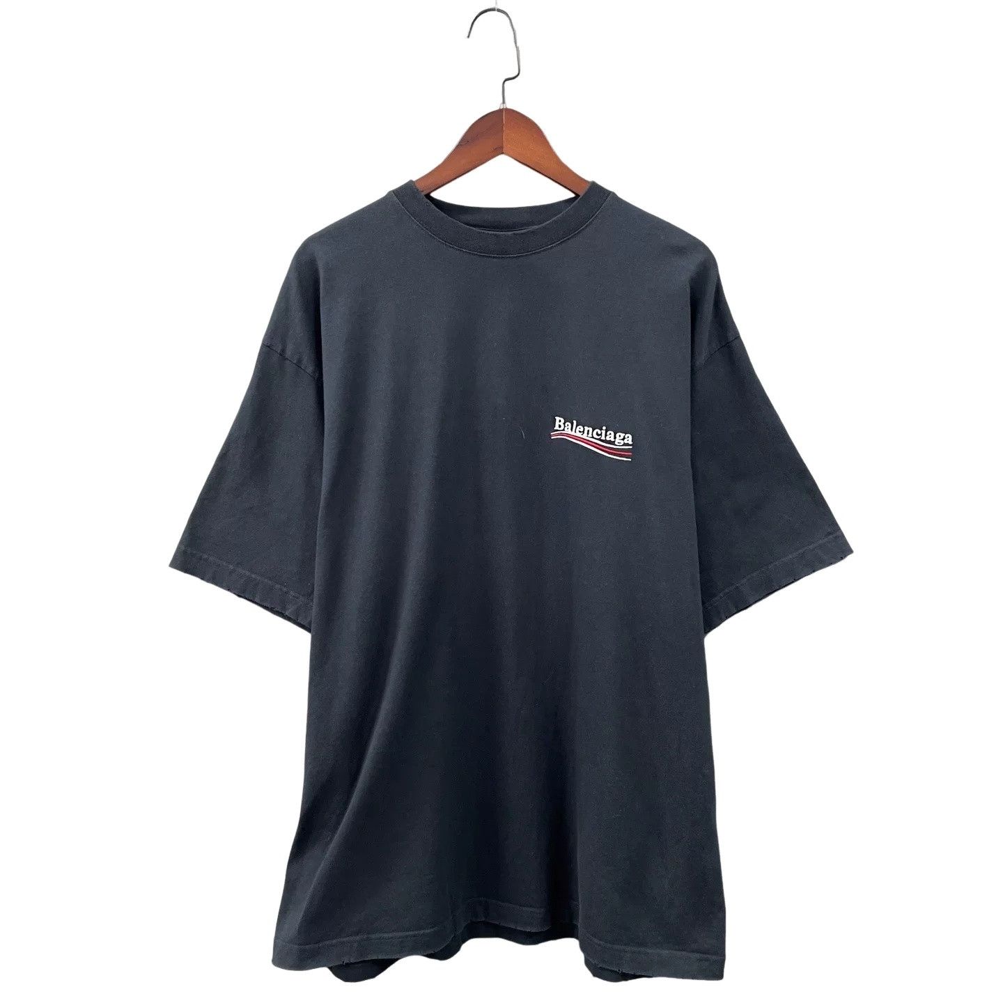 Balenciaga Balenciaga Wave Logo T-Shirt US M Size US M / EU 48-50 / 2 - 1 Thumbnail