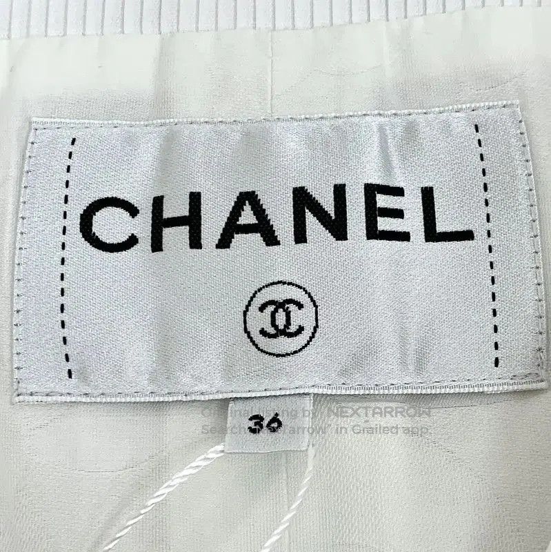 Chanel Chanel White Cotton Sleeveless Dress XS . Size XS / US 0-2 / IT 36-38 - 6 Thumbnail