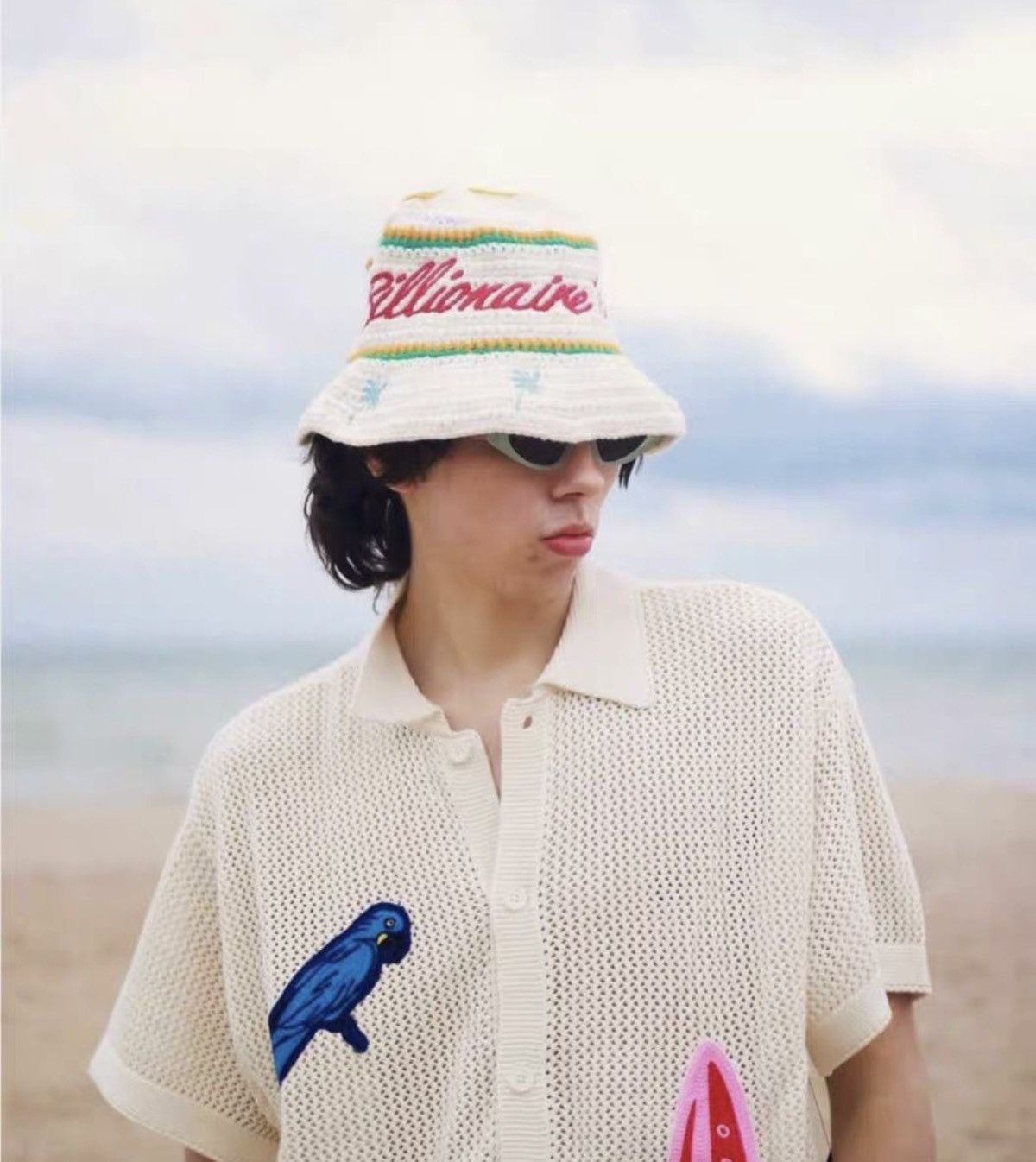 Billionaire Boys Club BBC ICECREAM Fully Embroidered Knitted Bucket Hat Size ONE SIZE - 5 Thumbnail