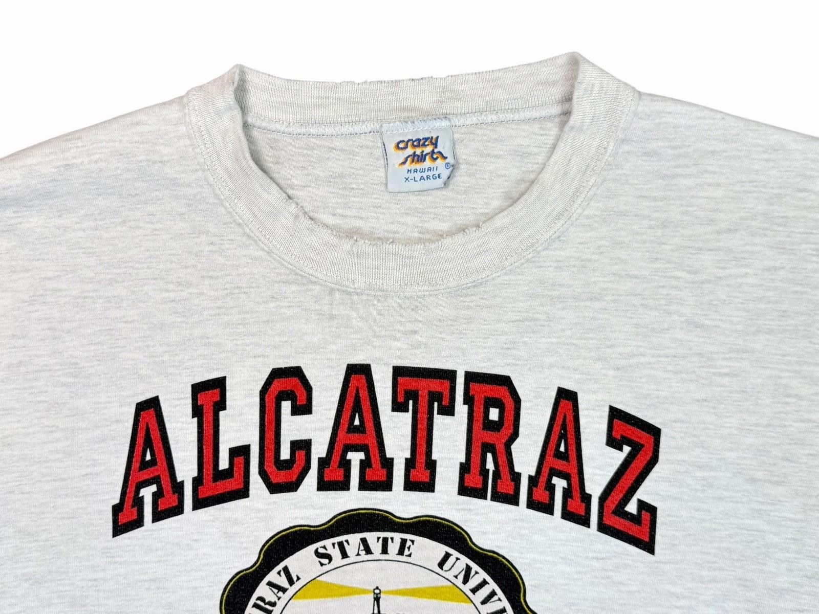 Vintage 1990s Alcatraz State University Boxy USA Crewneck XL Size US XL / EU 56 / 4 - 6 Thumbnail