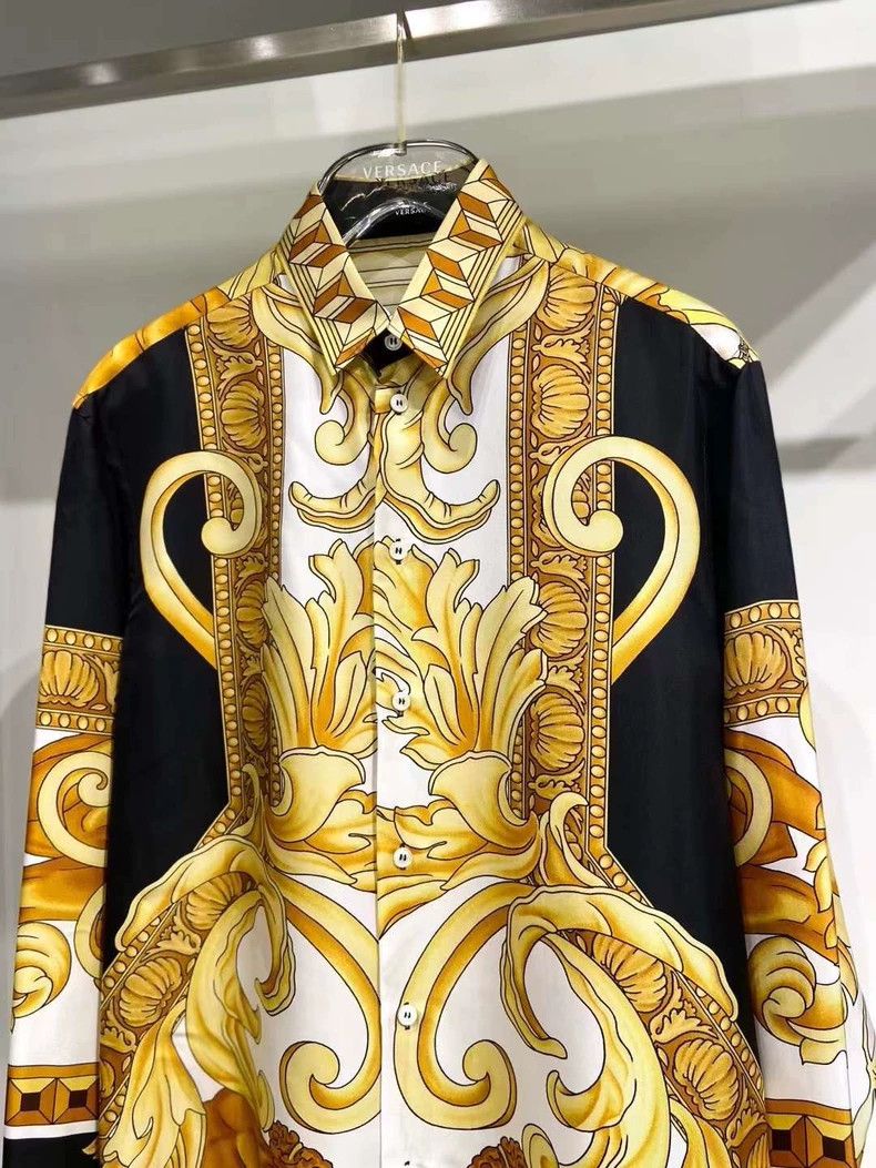 Versace Versace Silk shirt Size US L / EU 52-54 / 3 - 2 Thumbnail