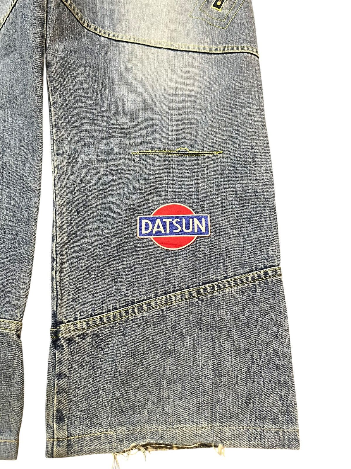 Bassike Vintage Bassayk Baggy Skater Wide Leg Faded Denim Size US 33 - 10 Thumbnail