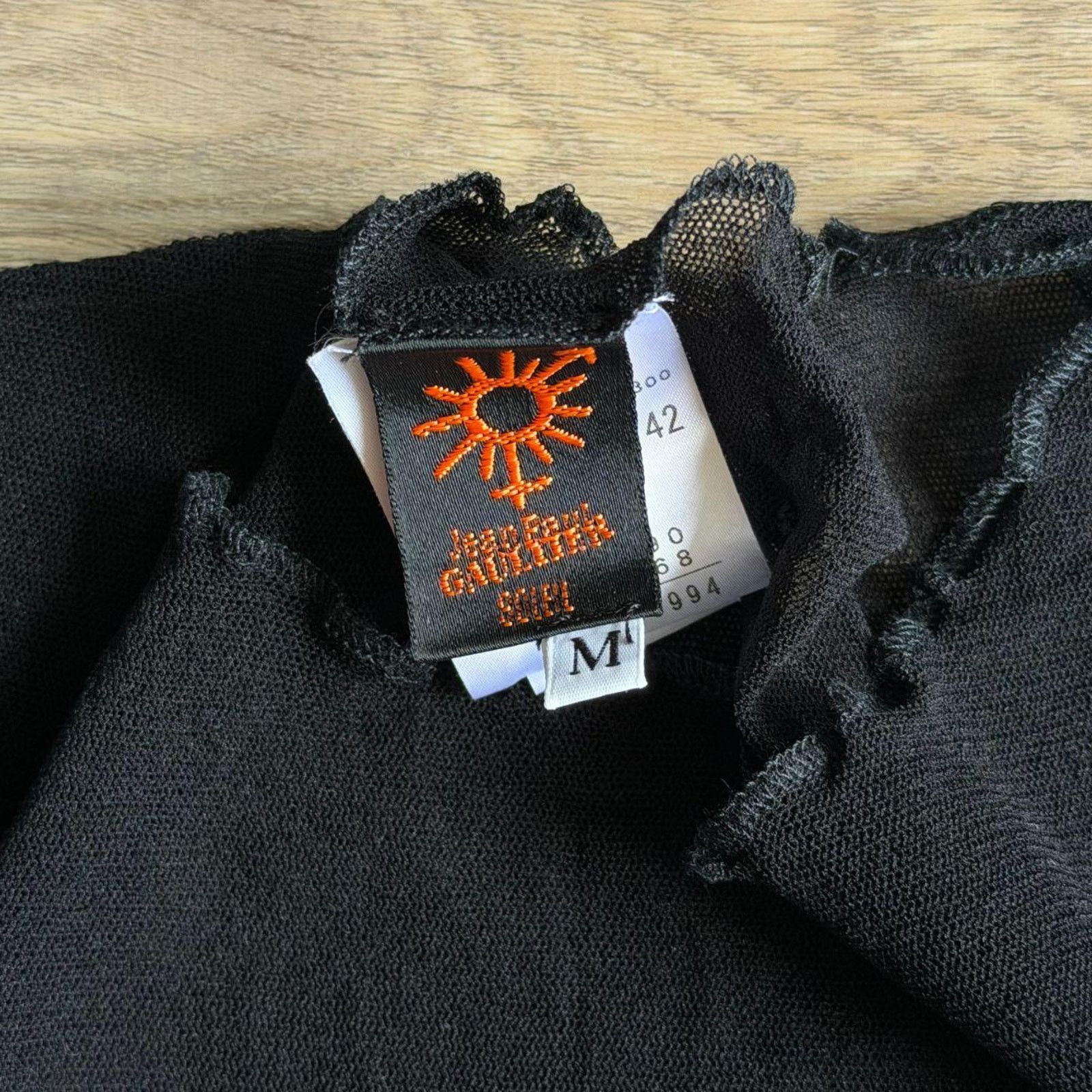 Jean Paul Gaultier Jean Paul Gaultier Soleil Sun Embroidered Mesh T-shirt Black Size M / US 6-8 / IT 42-44 - 6 Thumbnail