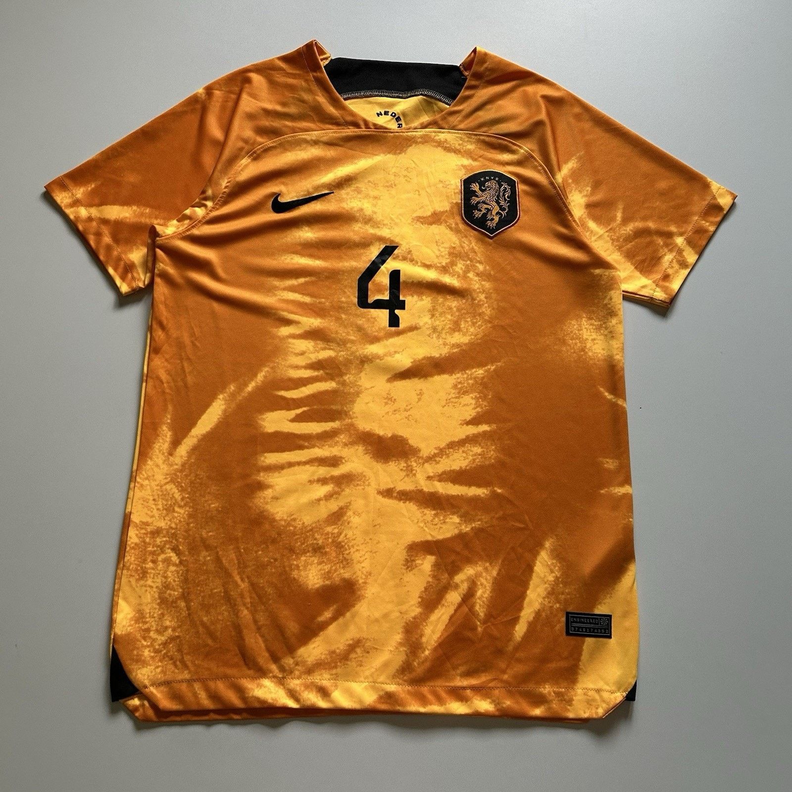 Nike 22/23 Netherlands Jersey #4 Virgil van Dijk XL Holland