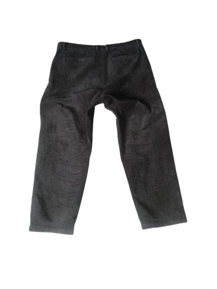 Issey Miyake Musinsa Standard Faded Black Corduroy Jeans Size US 34 / EU 50 - 2 Thumbnail