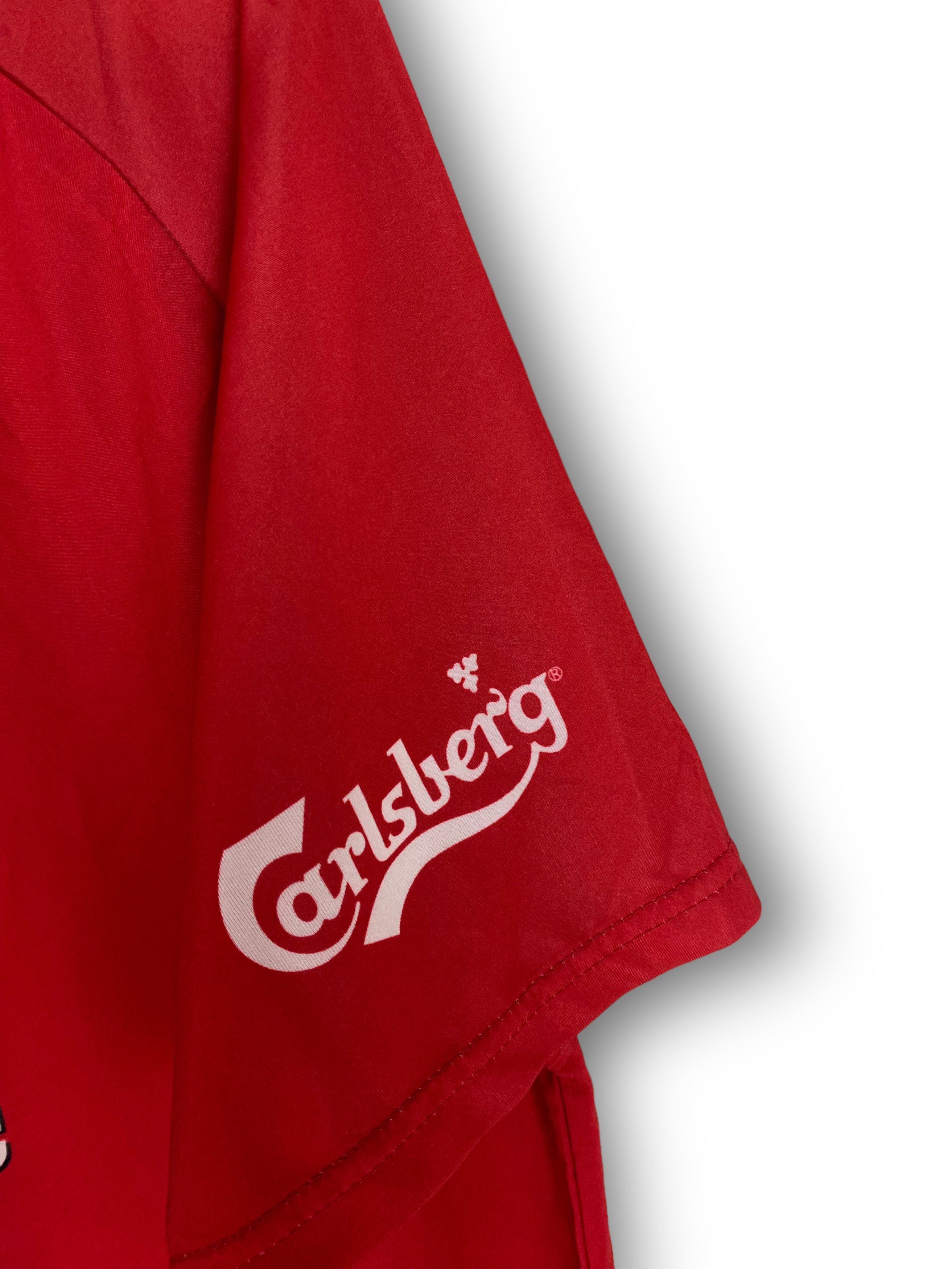 Vintage 90s Vintage SUISSE Carlsberg Red Soccer Jersey M491 Size US XL / EU 56 / 4 - 5 Thumbnail