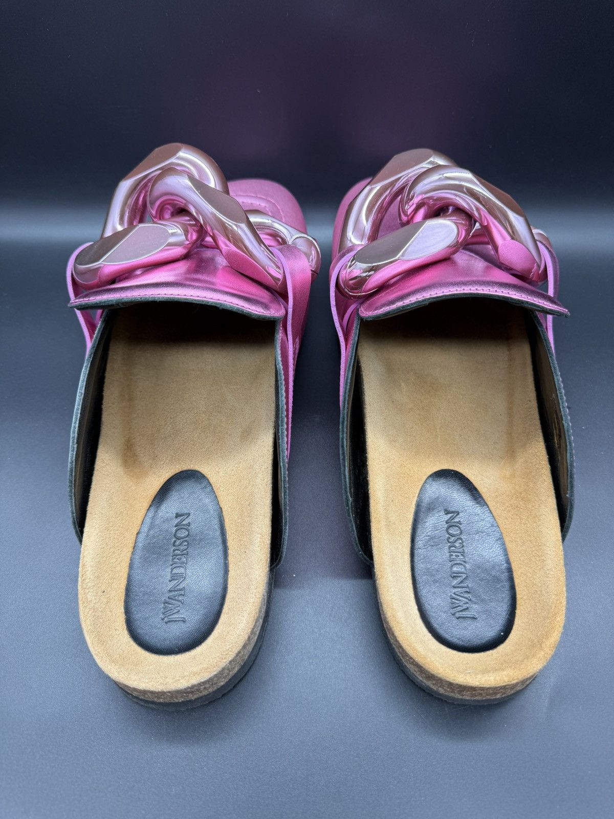 JW Anderson JW Anderson. Chain Loafer Mule. Metallic Pink. EU 46- US 12 Size US 12 / EU 45 - 4 Thumbnail