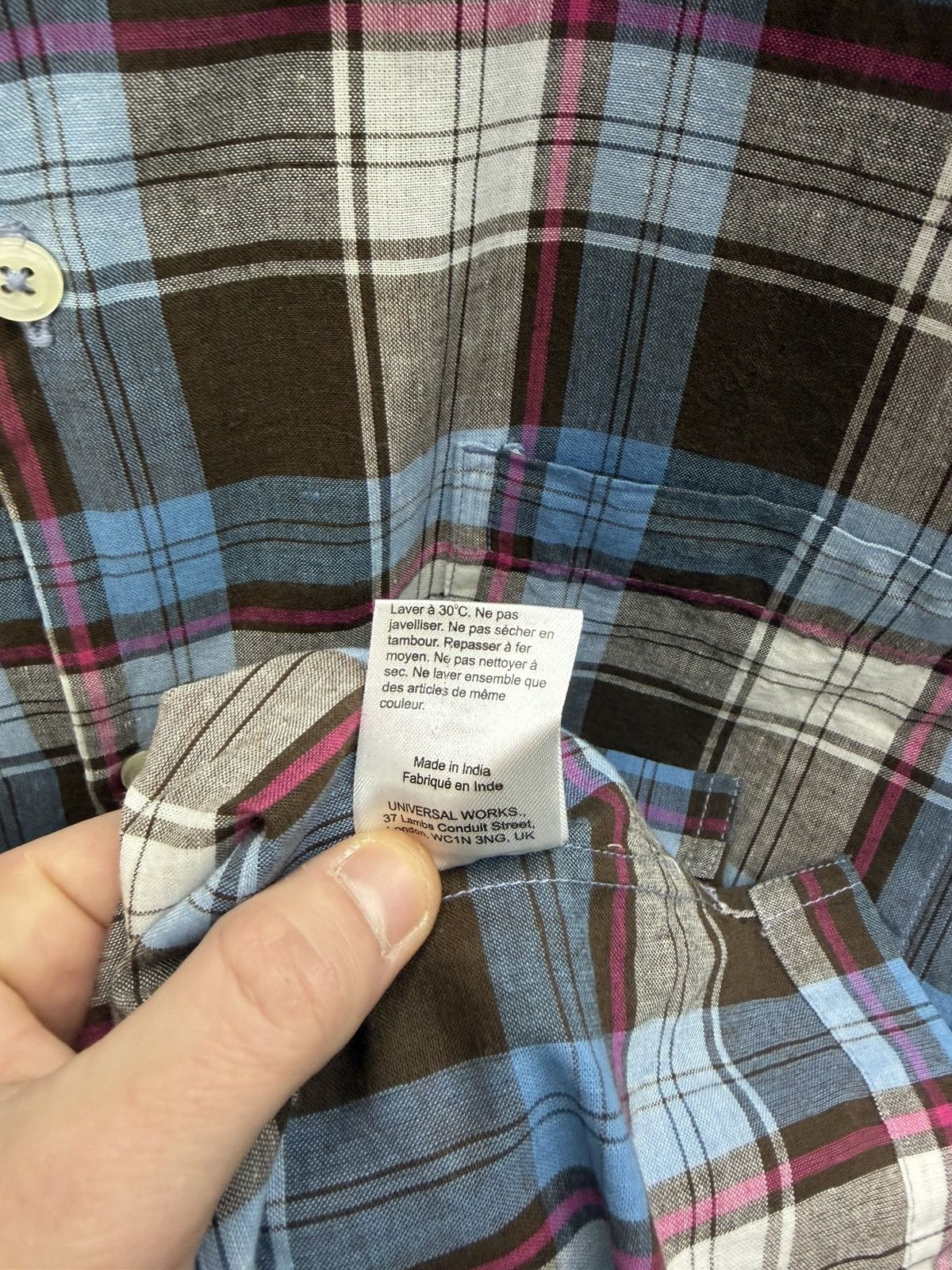 Universal Works Universal Works Plaid Shirt Short Sleeve Size L Size US L / EU 52-54 / 3 - 9 Thumbnail