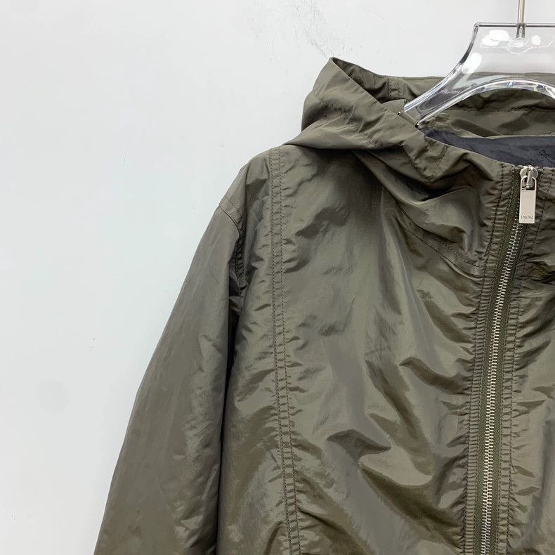 Dior Dior Dark green logo embroidered hooded zipper long-sleeve Size US M / EU 48-50 / 2 - 3 Thumbnail