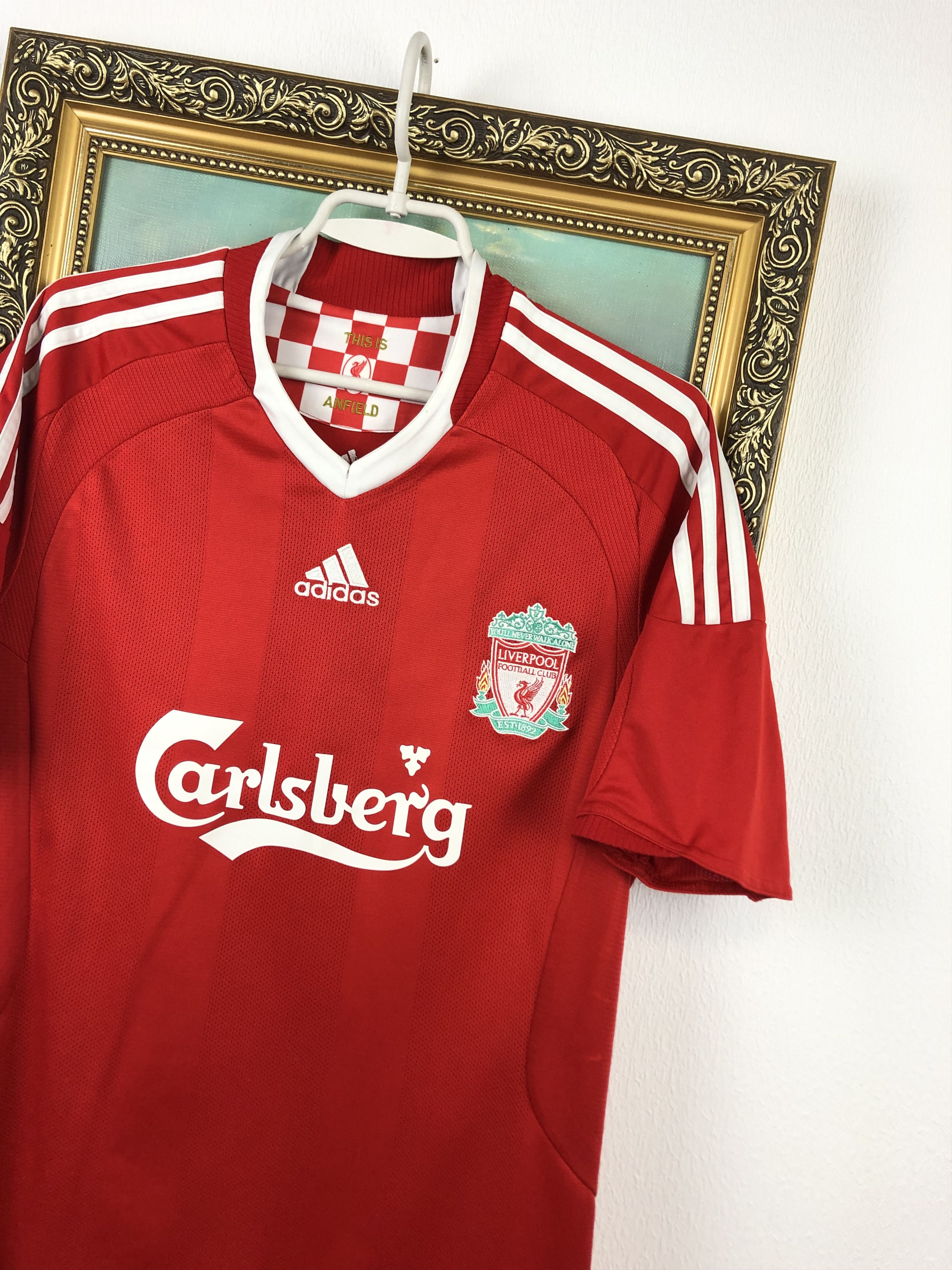 Vintage Liverpool football shirt 2008 Soccer #8 Gerrard Jersey Rare Size US M / EU 48-50 / 2 - 5 Thumbnail