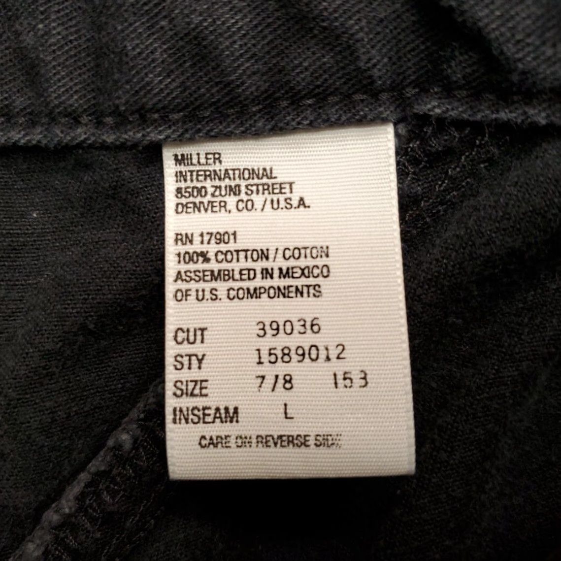 Vintage VINTAGE Rockies Jeans Womens 7/8 Black Denim Pleated High Rise Riding 90s Y2K Jeans Womens 8 Black Denim High Rise 7/8 Size 30" / US 8 / IT 44 - 5 Thumbnail
