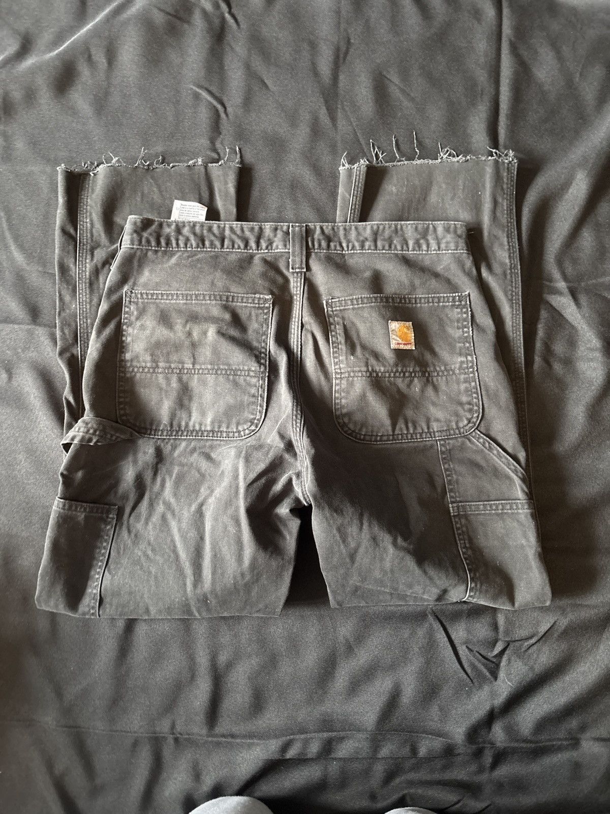 Carhartt Black Vintage Carpenter Carahart Relaxed Cropped 31/29 Size US 31 - 1 Thumbnail