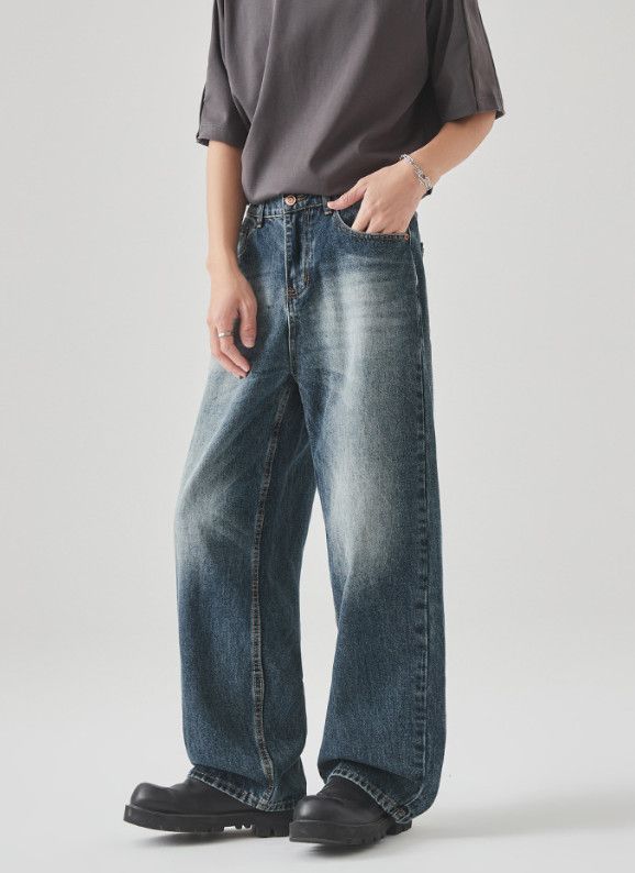 Vintage American High-Street Retro Men's Loose Straight-Leg Jeans Size US 32 / EU 48 - 2 Thumbnail