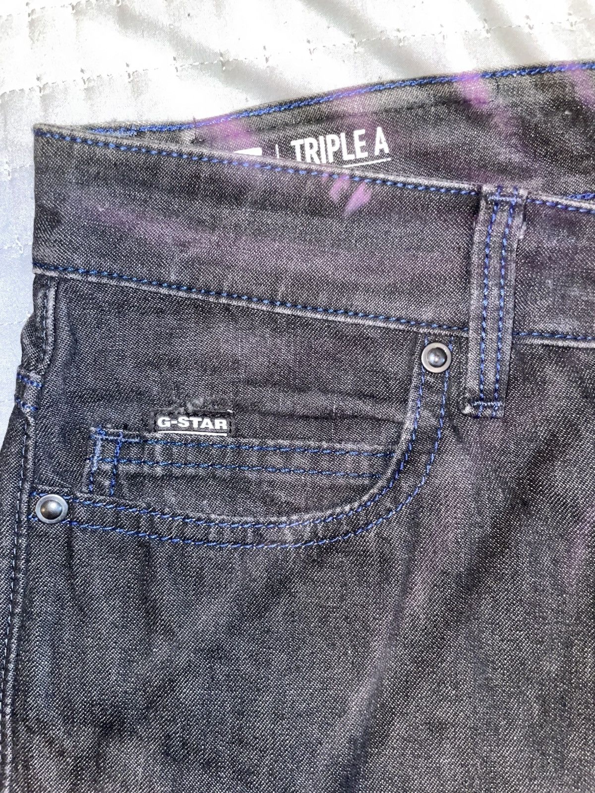 G-Star G Star Triple A Straight Skinny Denim Size US 28 / EU 44 - 3 Thumbnail