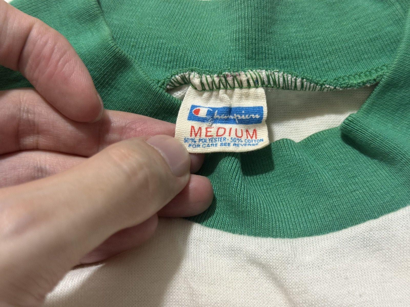 Vintage Vintage 80s Champion Notre Dame University Quarter Sleeve Size US M / EU 48-50 / 2 - 6 Thumbnail