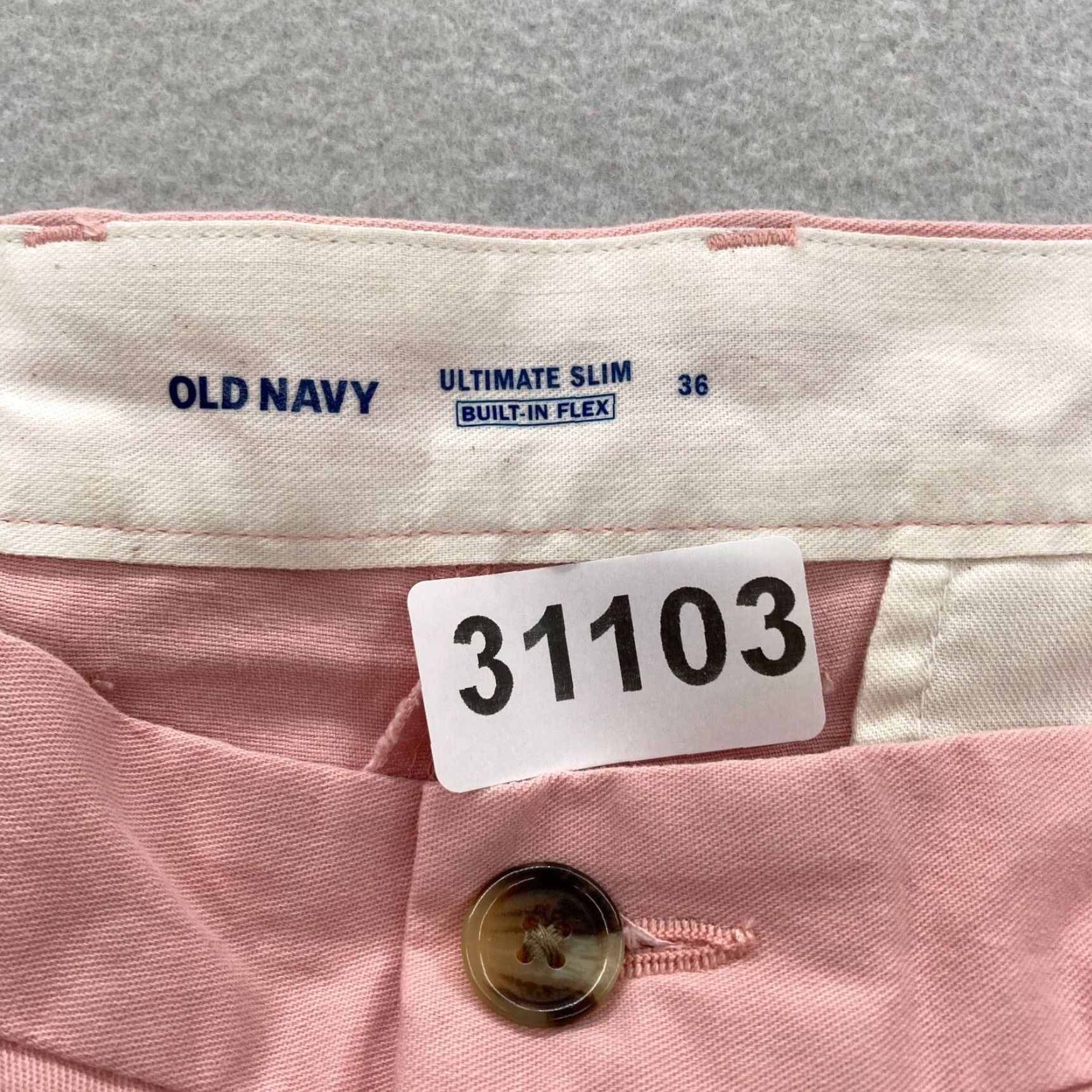 Old Navy Old Navy Slim Chino Shorts Mens 36 Pink Built In Flex Casual Preppy NWT Size US 36 / EU 52 - 4 Thumbnail