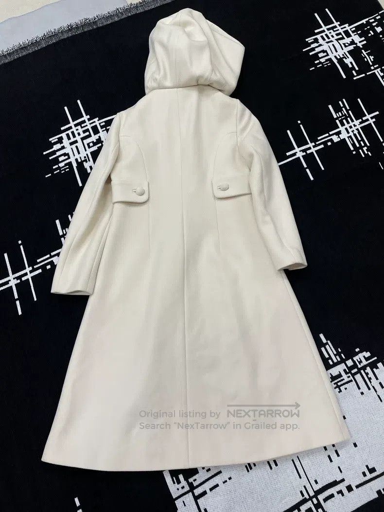 Gucci Gucci Beige wool hooded coat Size M / US 6-8 / IT 42-44 - 2 Thumbnail