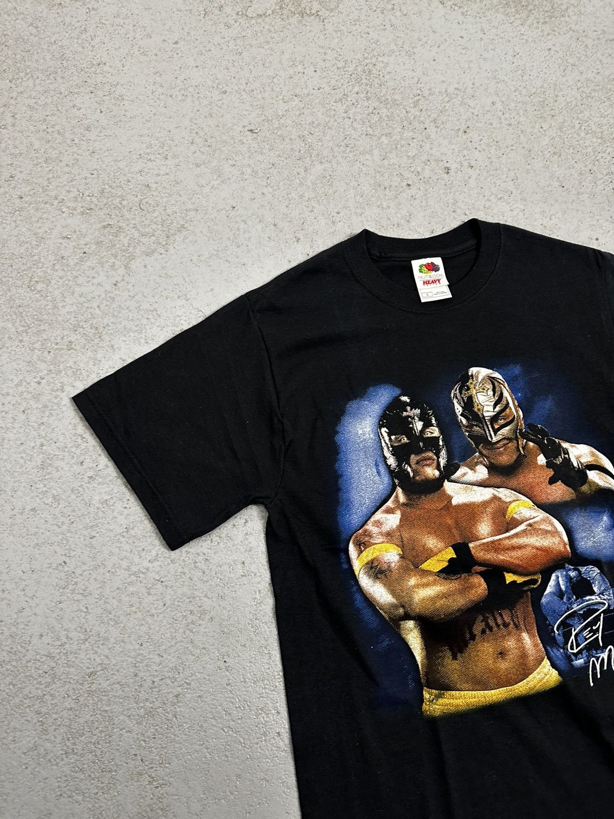 WWE Vintage 00s WWE Rey Mysterio Fruit Of The Loom T-Shirt Size US S / EU 44-46 / 1 - 4 Thumbnail