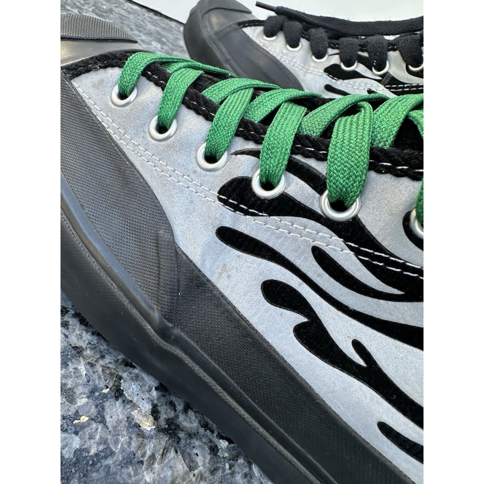 Converse ConverseASAP Nast x Jack Purcell Mid 'Silver Flames Men’s 11 Size US 11 / EU 44 - 4 Thumbnail