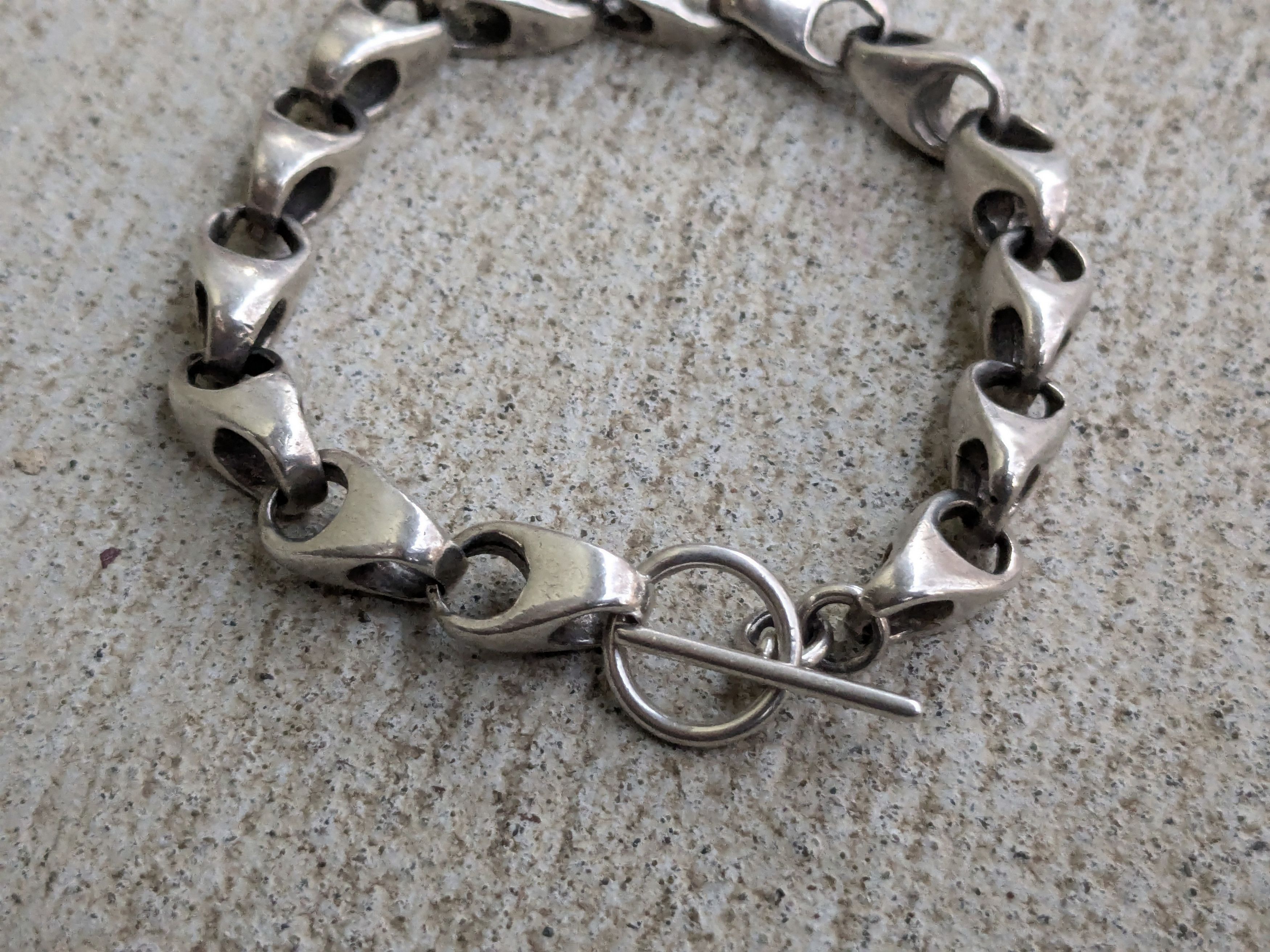 Jewelry × Vintage Vintage Sterling Silver Bracelet Modern Abstract Punk Size ONE SIZE - 2 Thumbnail