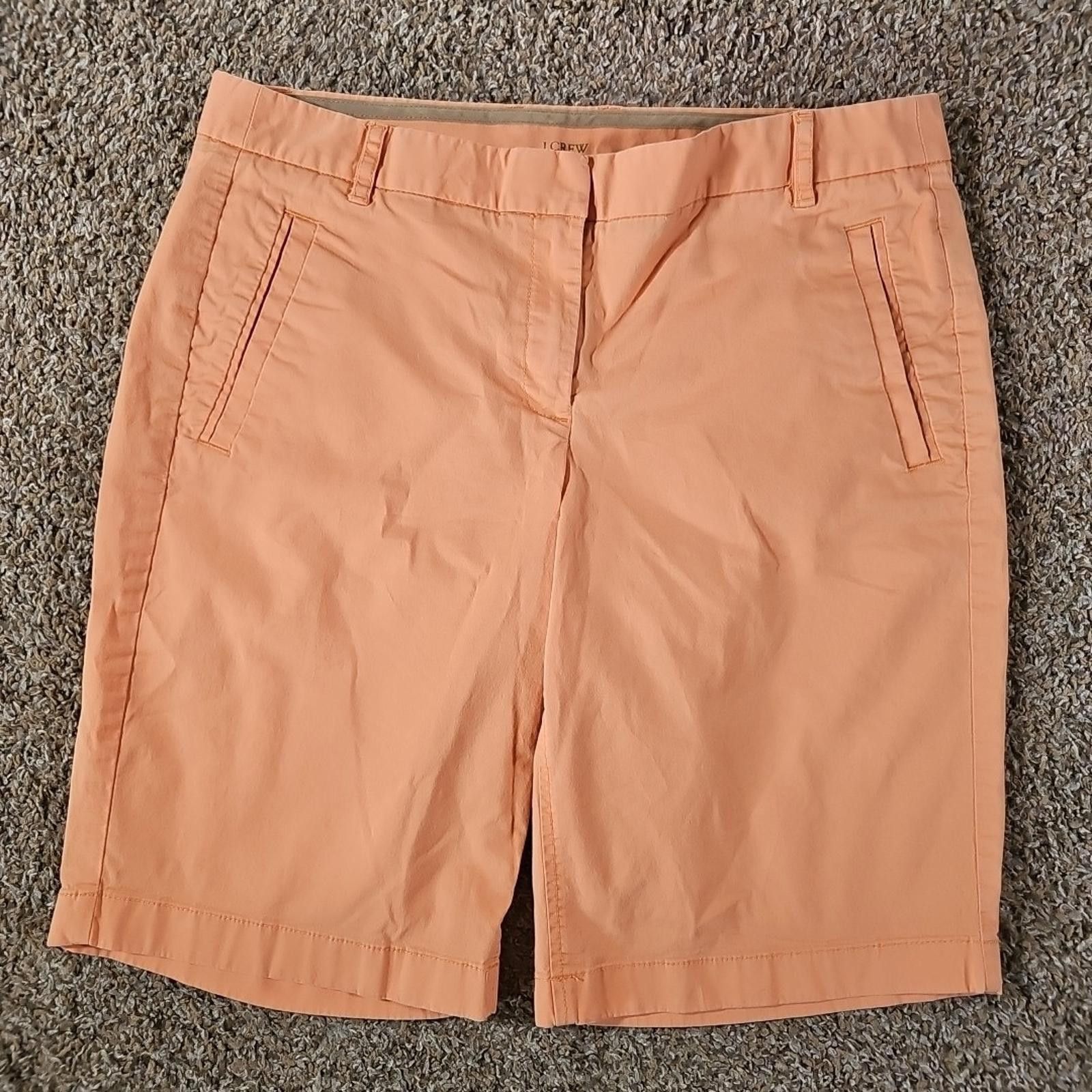 J.Crew J. Crew Stretch Sz 8 Orange Shorts Size 30" / US 8 / IT 44 - 1 Thumbnail