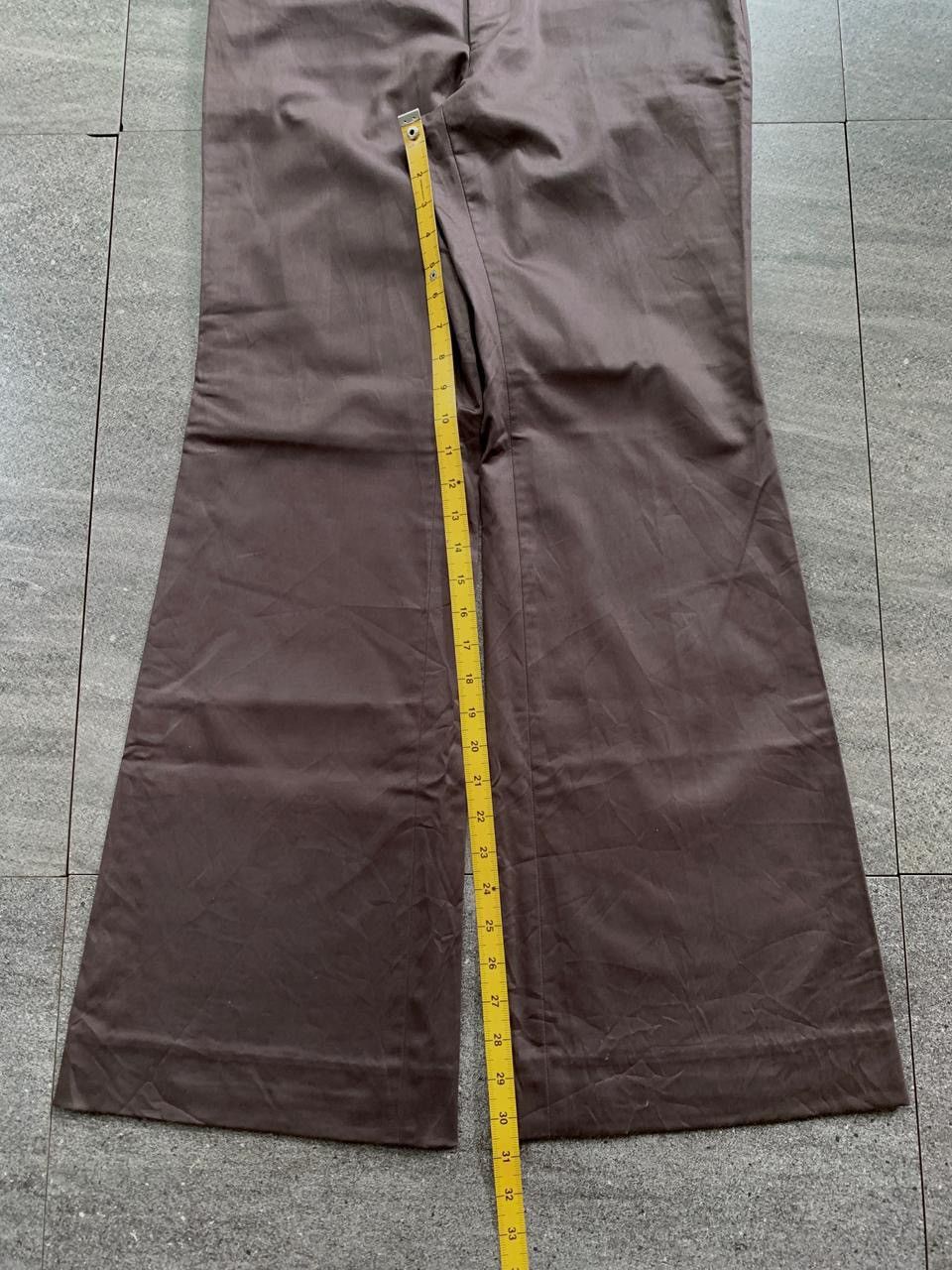 Japanese Brand Shiny Flared Trousers Size US 31 - 9 Thumbnail