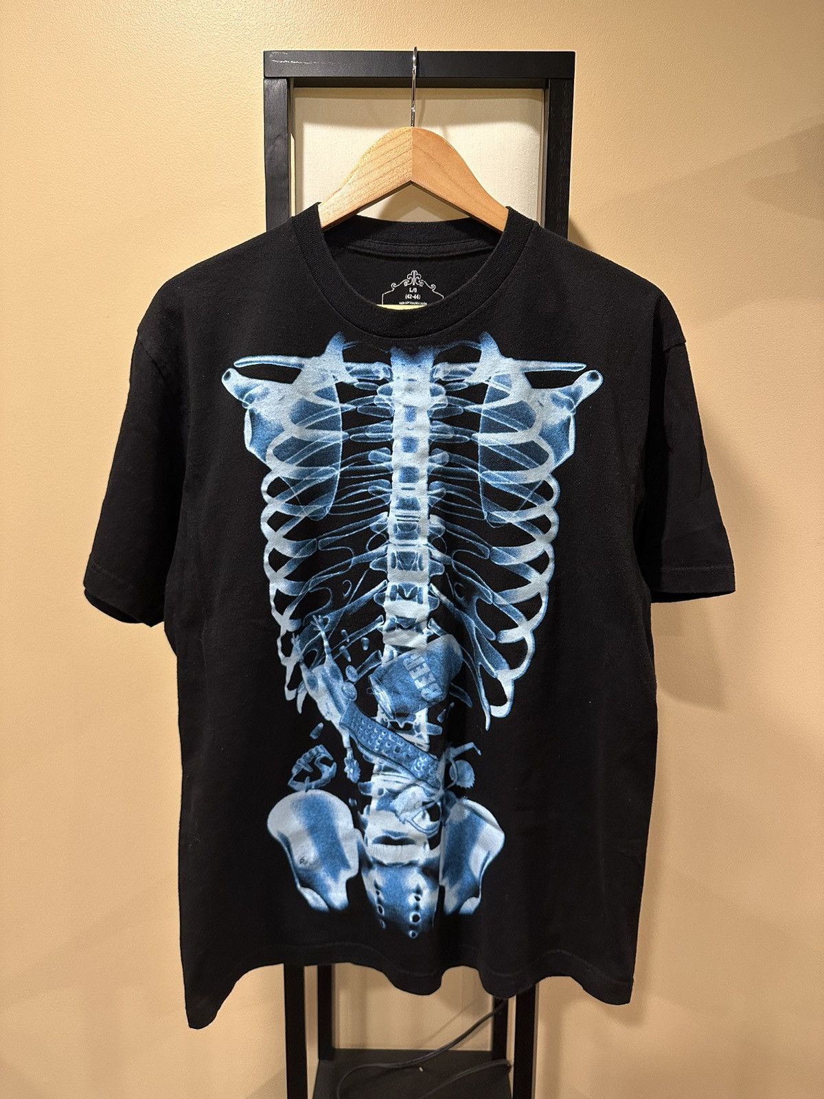 Vintage Vintage X-Ray Human Bones Beer Black Short Sleeve Tee Size US L / EU 52-54 / 3 - 1 Thumbnail