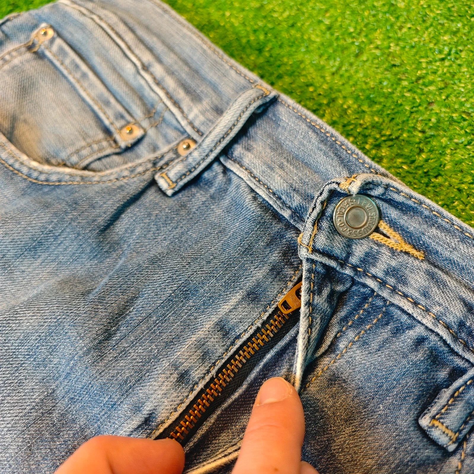 Levi's Levi's 511 Denim Shorts Mens W34 blue straight jorts Size US 34 / EU 50 - 7 Thumbnail