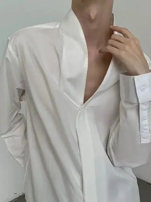 VIBE Korean fashion retro cleanfit shirt Size US XL / EU 56 / 4 - 4 Thumbnail