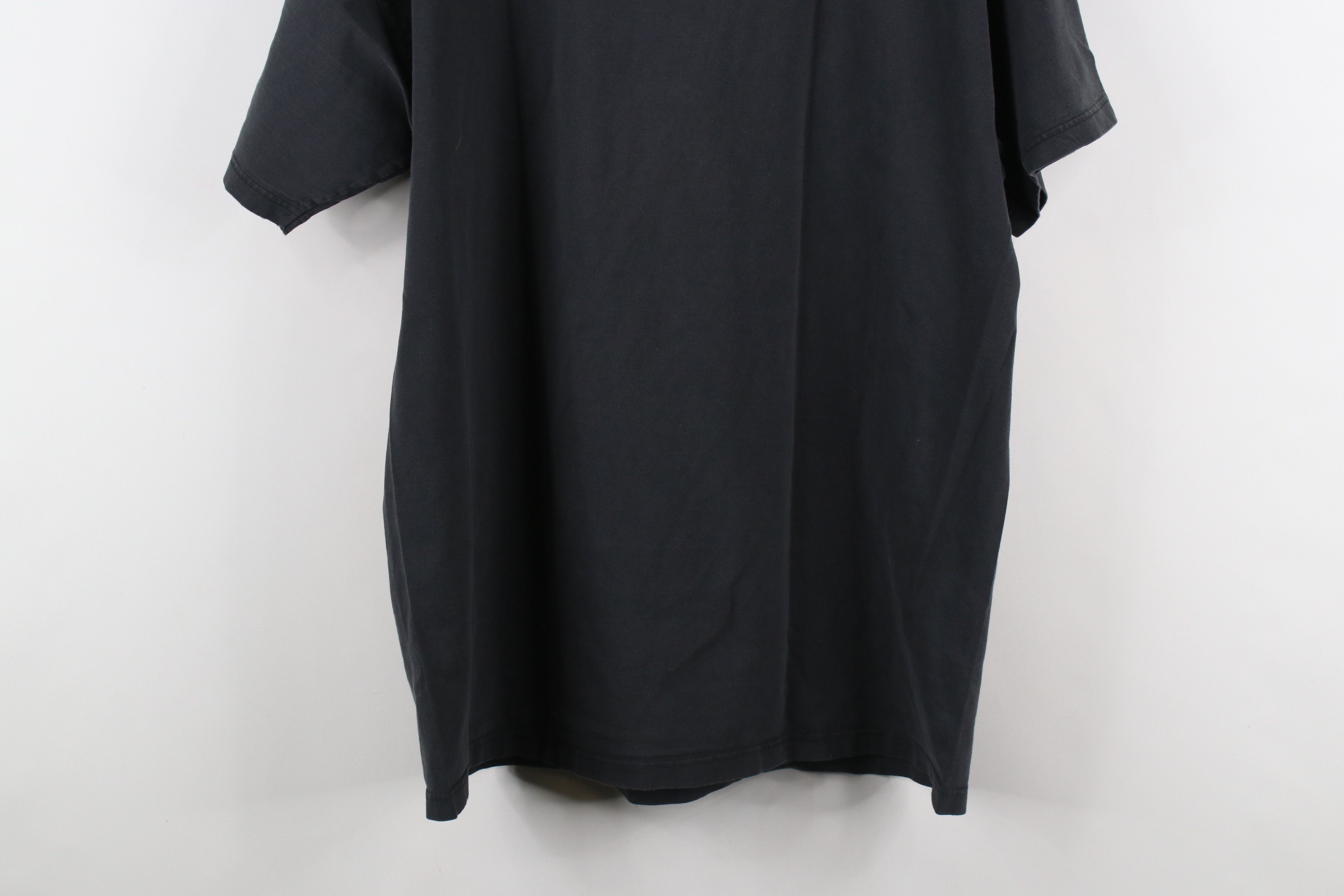 Vintage Vintage 90s Streetwear Blank Heavy Cotton T-Shirt Black Size US L / EU 52-54 / 3 - 15 Thumbnail