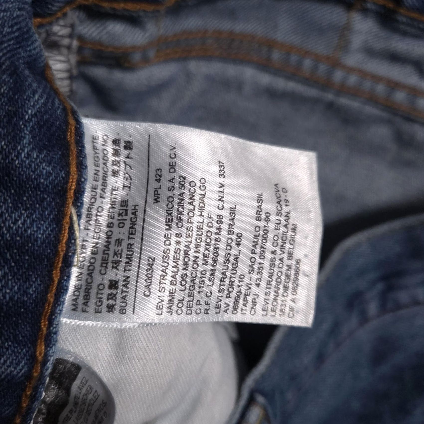 Levi's Levi's 505 Jeans Mens 40x30 Blue Straight Leg Zip Fly Denim Mid Rise 5 Pocket Jeans Size US 40 / EU 56 - 6 Thumbnail