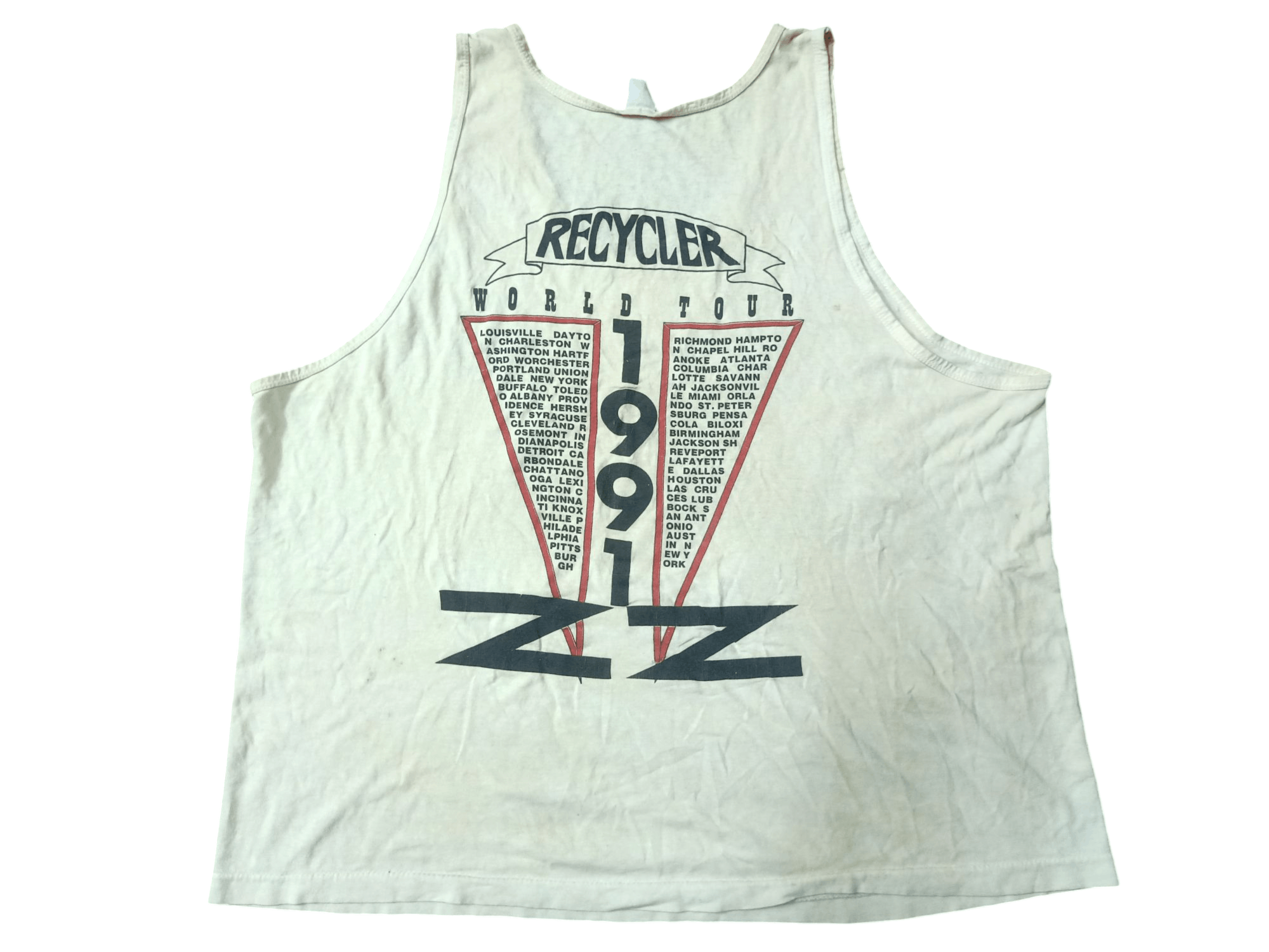 Band Tees × Vintage Zz TOP Vintage Sleevelless 91' Tour Tank top Size US L / EU 52-54 / 3 - 6 Thumbnail