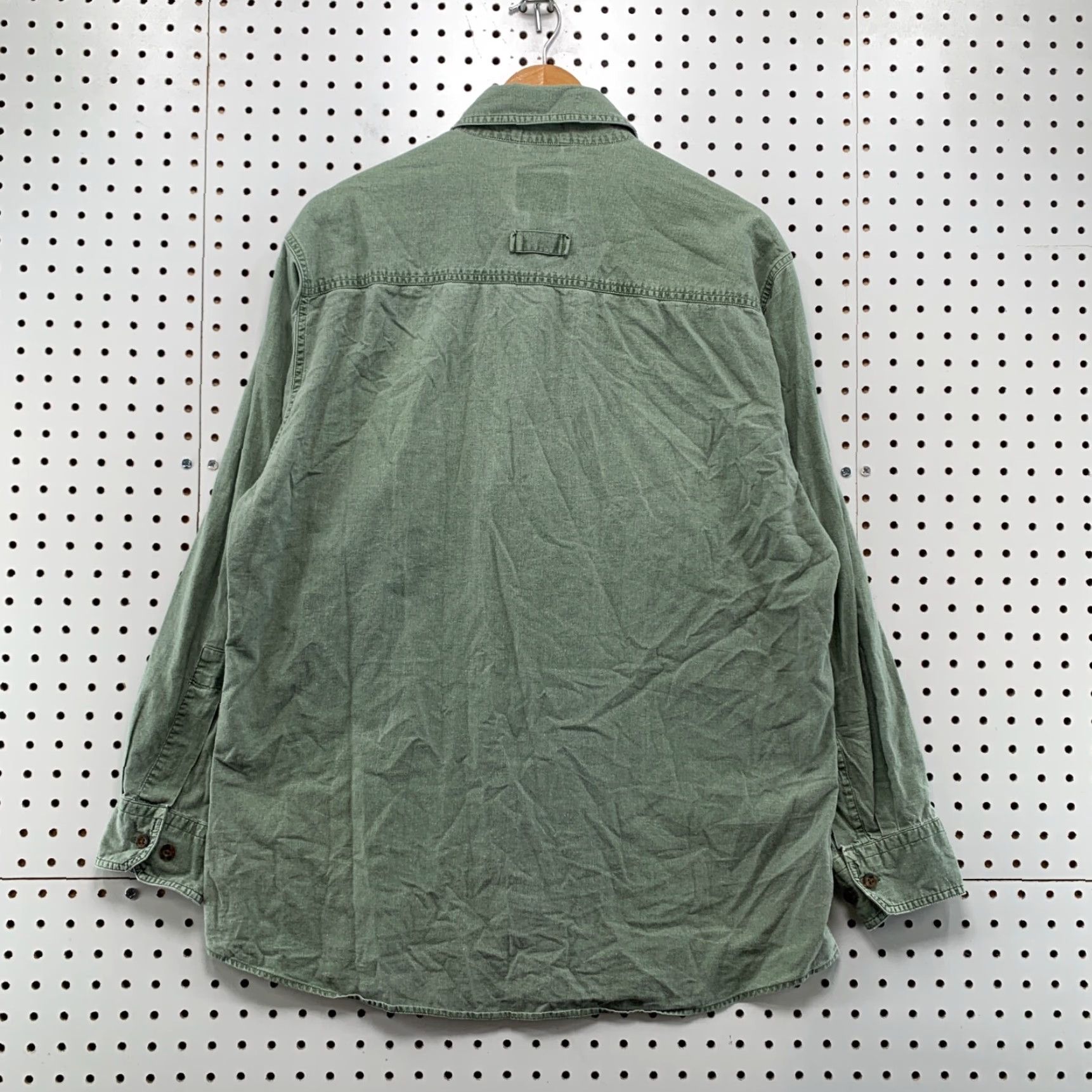 Vintage Vintage Woolrich Outdoor Shirt Men Medium Green Utility Hunt Military 23x30 Size US M / EU 48-50 / 2 - 2 Thumbnail