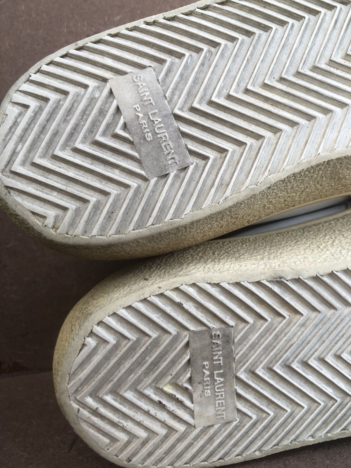 Saint Laurent Paris Saint Laurent White Leather Sneakers Size 42 Size US 8 / EU 41 - 15 Thumbnail