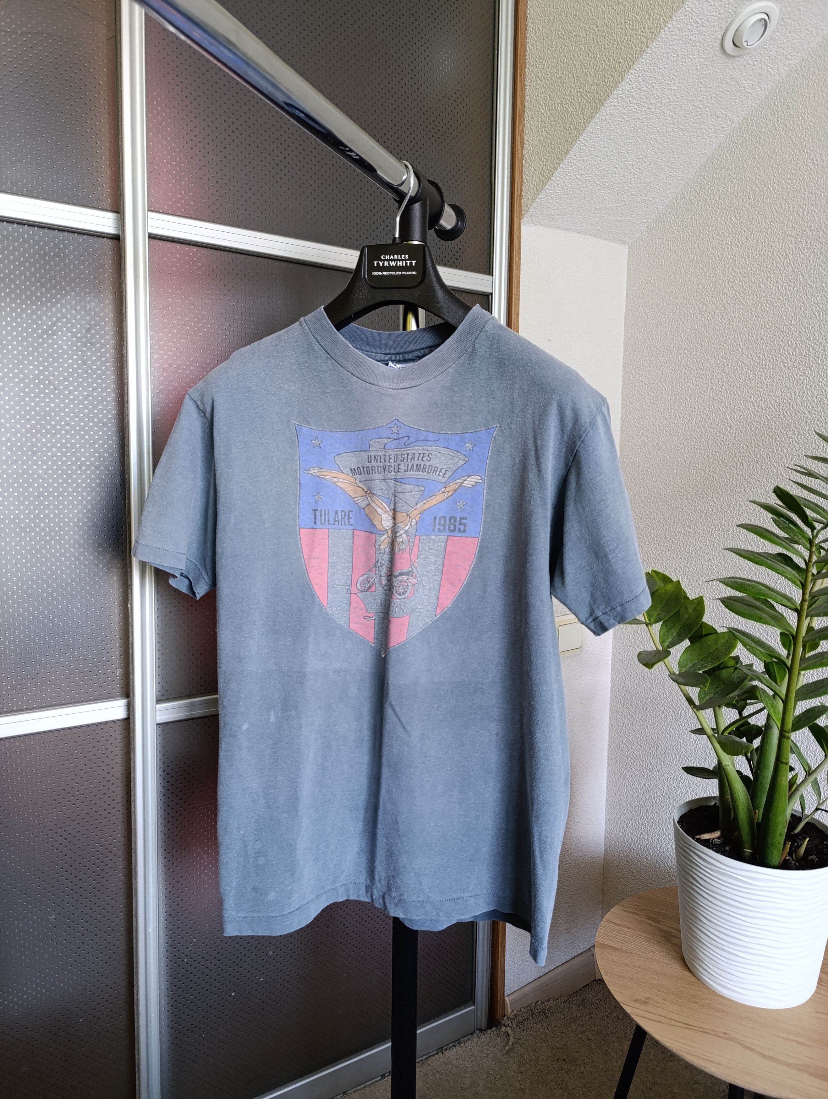 HANES UNITED STATE MOTORCYCLE JAMBOREE VINTAGE SHIRT 1985