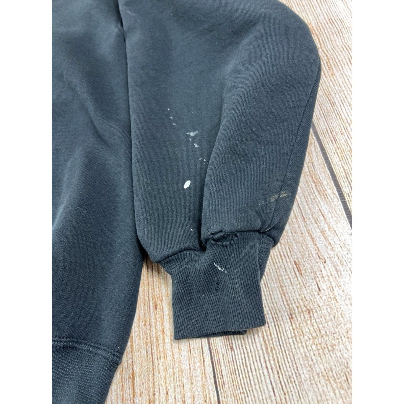 Jerzees VINTAGE Jerzees Sweatshirt Crewneck Black L Distressed Graphic Print Missouri Miners S&T Rolla 90s University Mens Size US L / EU 52-54 / 3 - 6 Thumbnail
