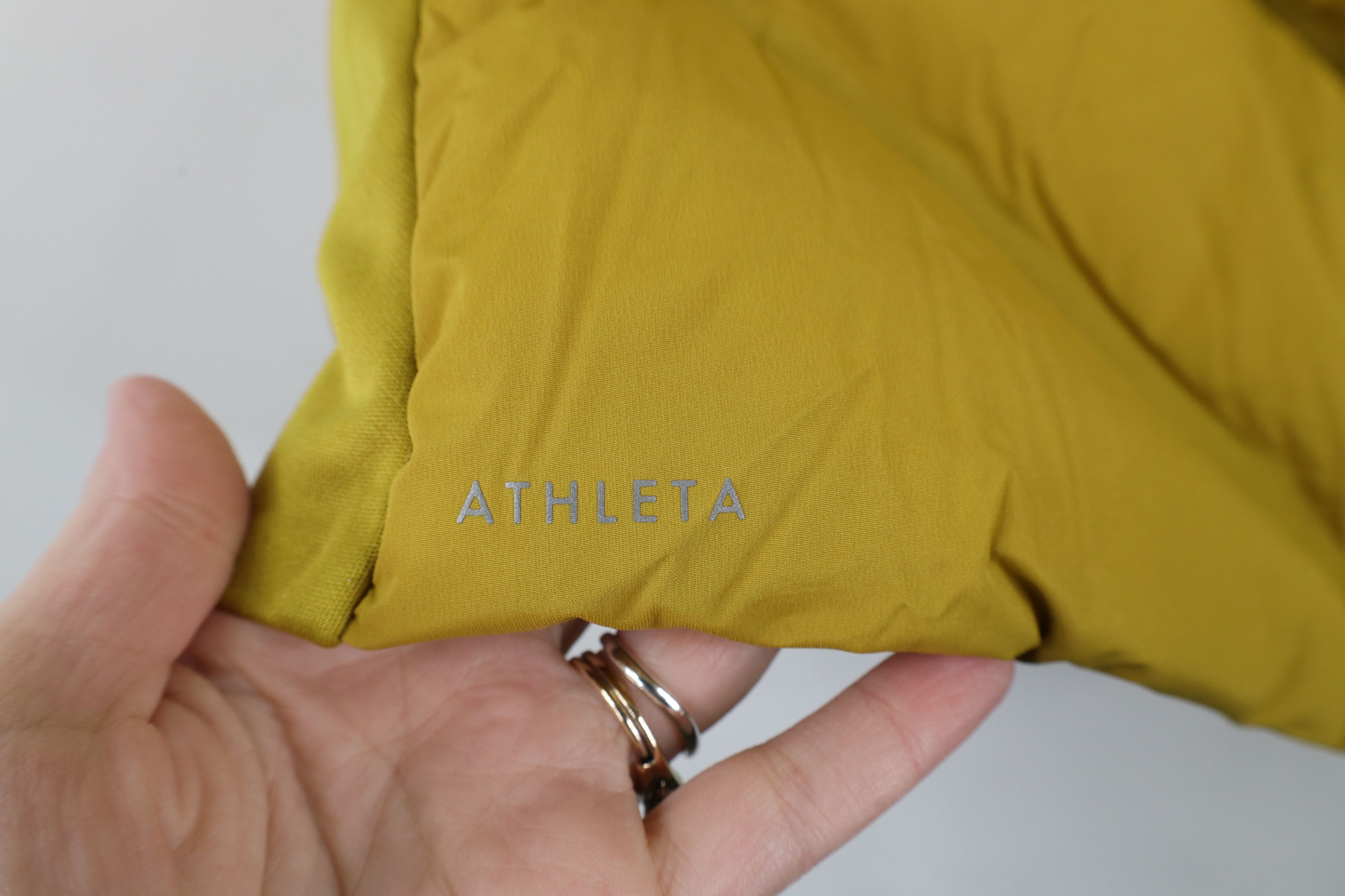 Athleta × Vintage Athleta Down Insulated Full Zip Puffer Vest Jacket Yellow Size XXL / US 16-18 / IT 52-54 - 11 Thumbnail