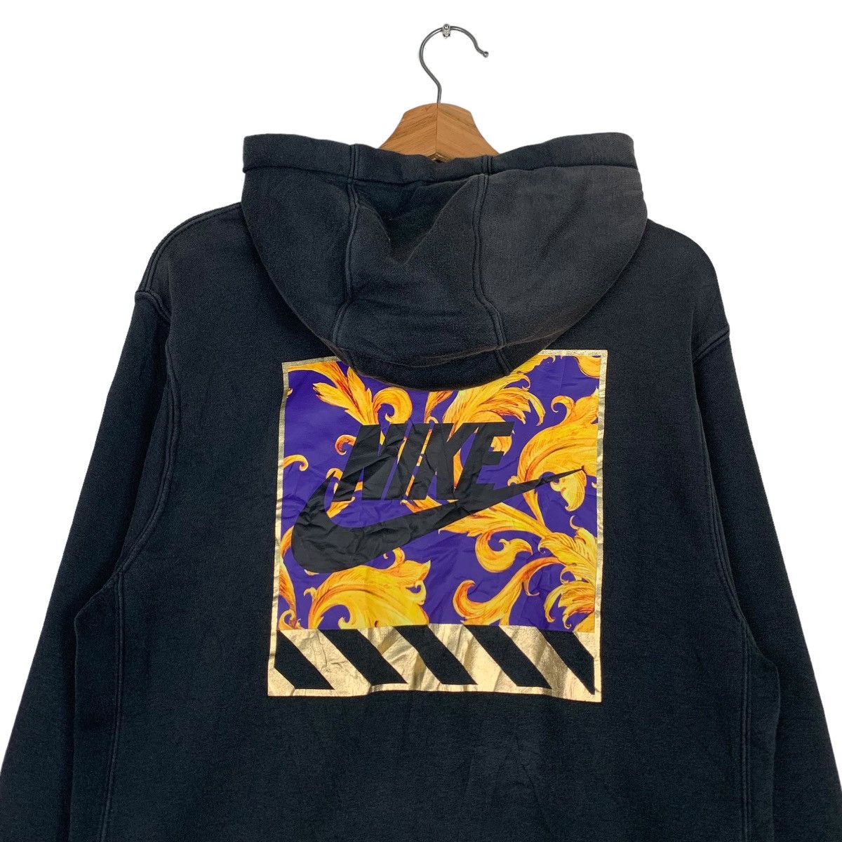 Nike NIKE Big Swoosh Logo Graphic Pullover Hoodies #0751-C34 Size US M / EU 48-50 / 2 - 2 Thumbnail